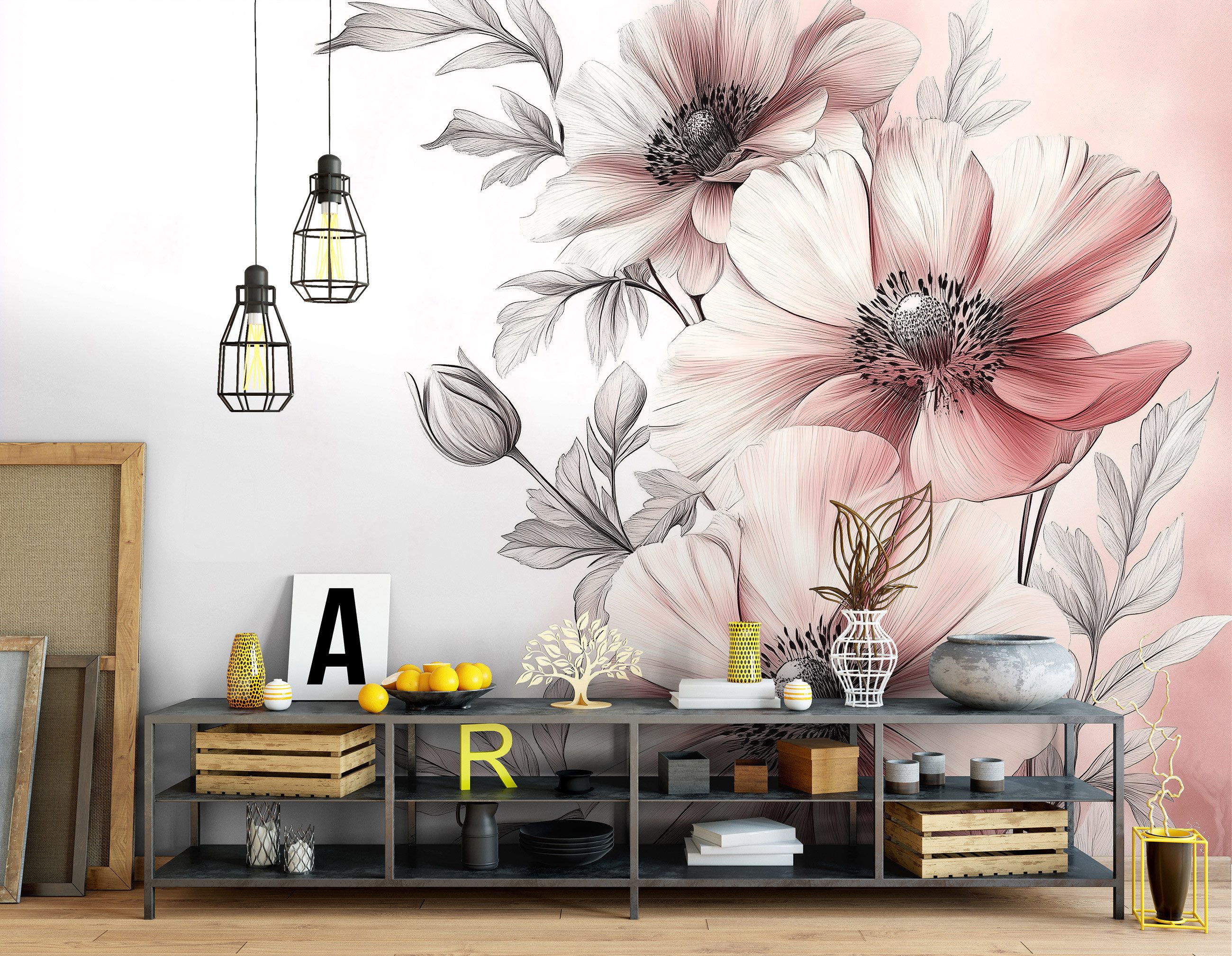 Wallarena Fototapete Blumen Natur Weiß Rosa Vlies Tapete Wohnzimmer Schlafz günstig online kaufen