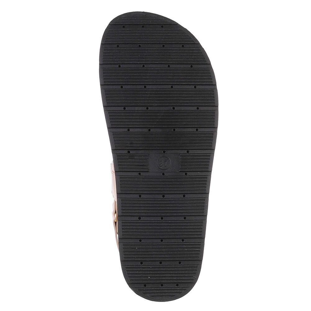 Ital-Design Damen Sandalen mit verstellbaren Riemen für Freizeit Riemchensandalette (89930089) Flach Plateausandaletten in Schwarz
