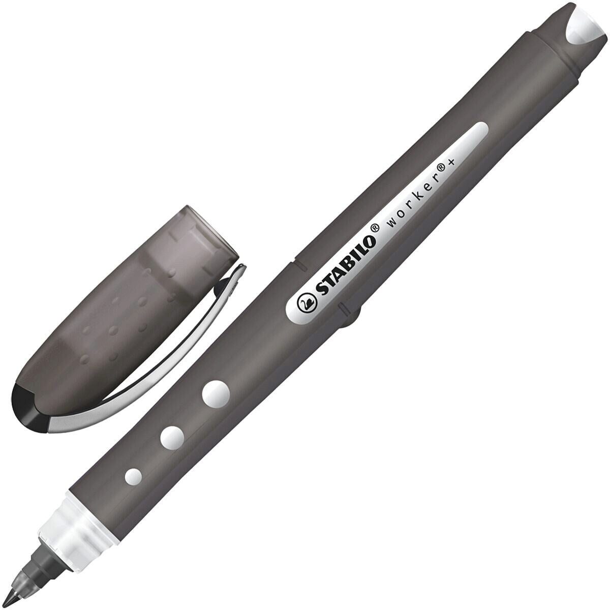 STABILO Buntstift STABILO worker+ colorful Tintenroller schwarz 0,5 mm