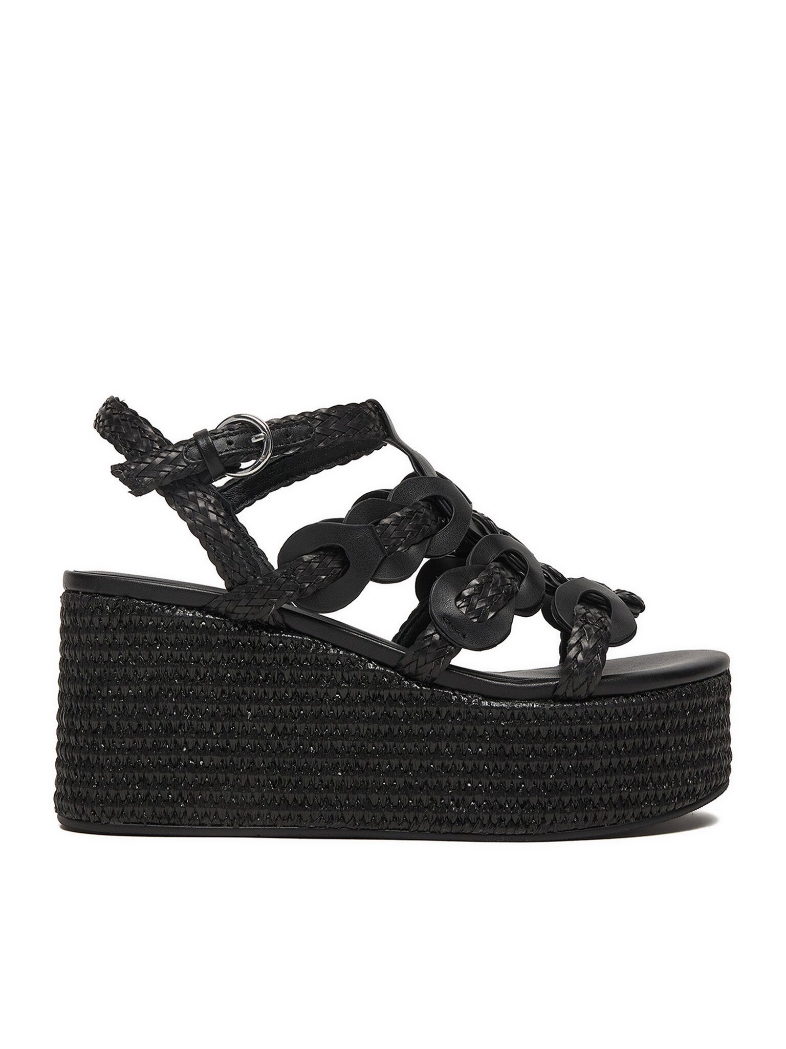 Badura Badura Damensandalen Schwarz Badura-EO-AMANI-LT0228-26-806 Schwarz Sandale