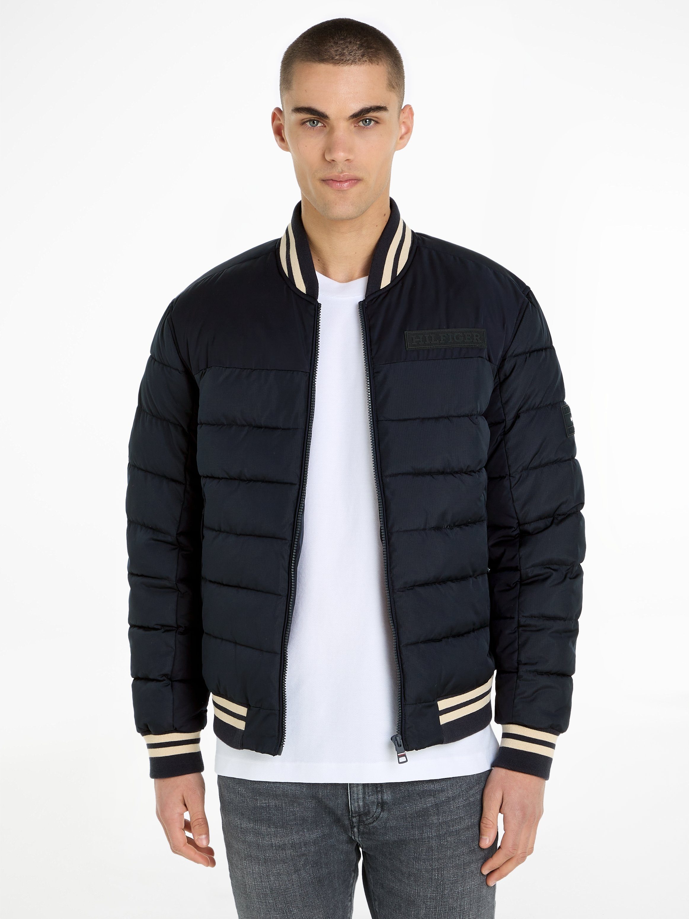 Tommy Hilfiger Bomberjacke MID NEW YORK BOMBER JACKET Desert Sky