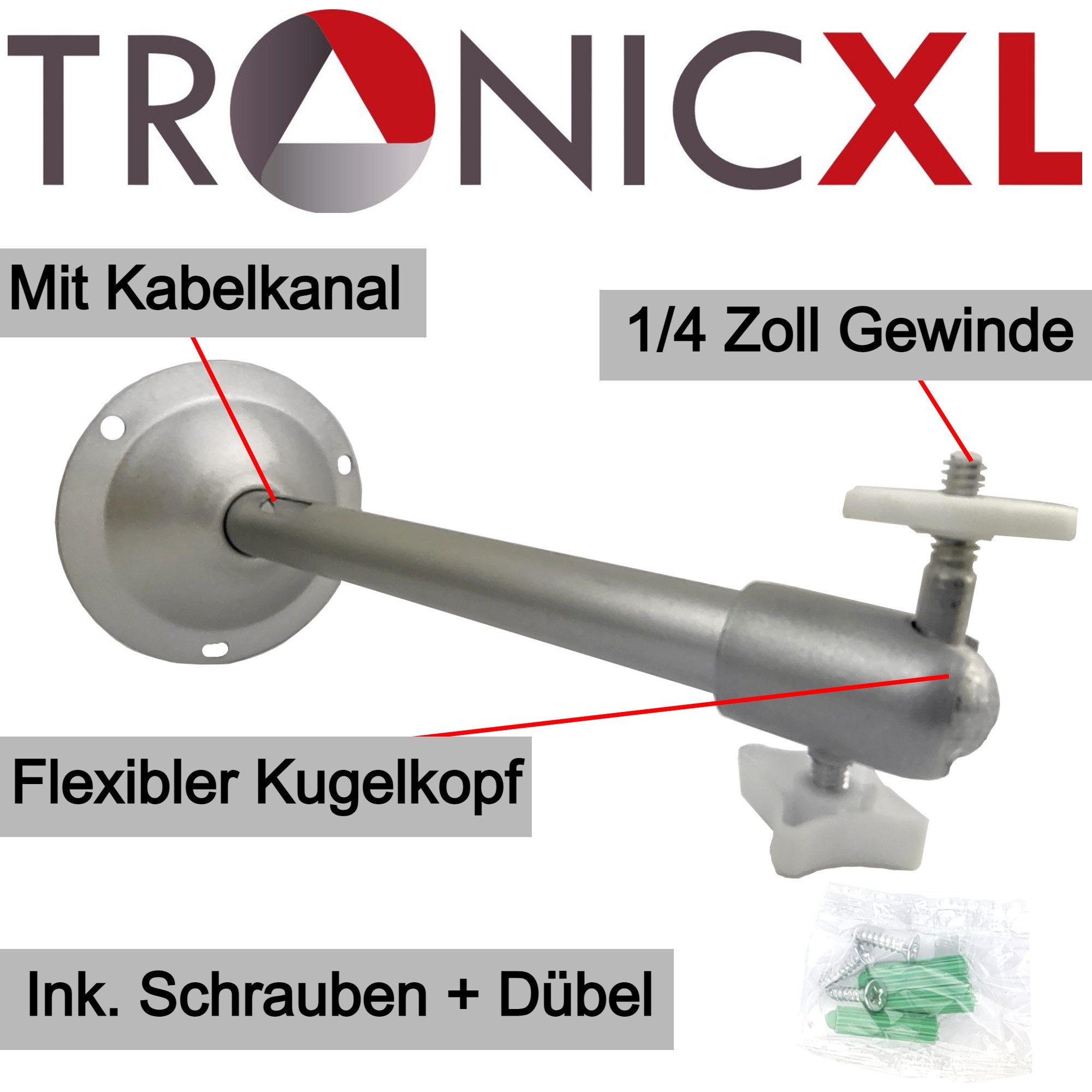 TronicXL Beamer-Deckenhalterung Wandhalterung für Mini Beamer Deckenhalterung Halterung Anker Nebula