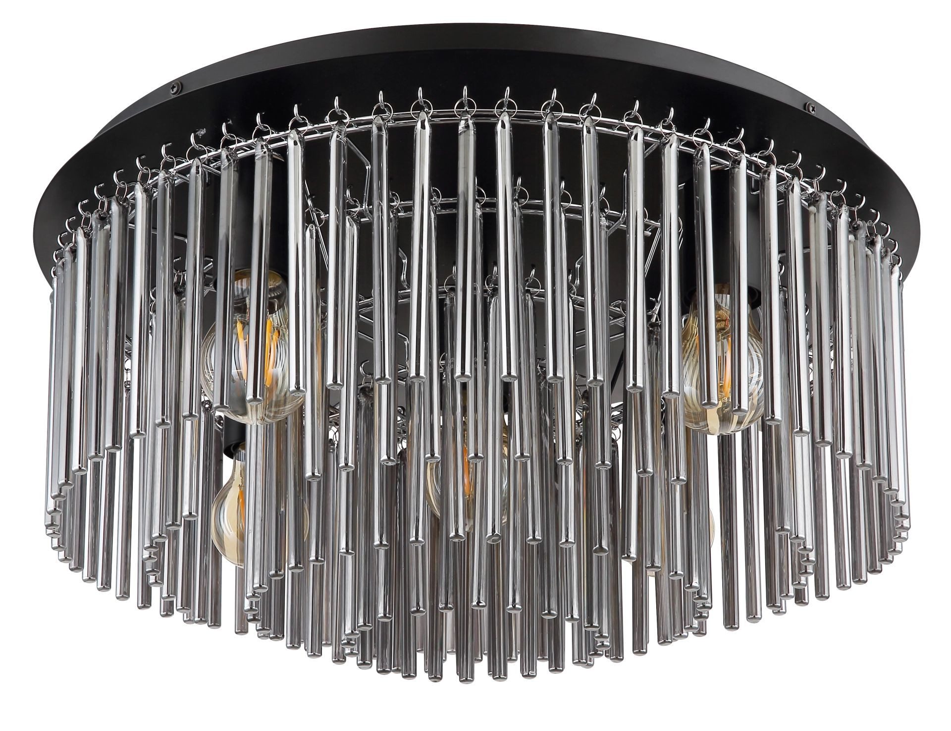 GLOBO LIGHTING Deckenleuchte GORLEY, ohne Leuchtmittel, Design Glasstäbe, Deckenlampe, Wohnzimmer, Esszimmer