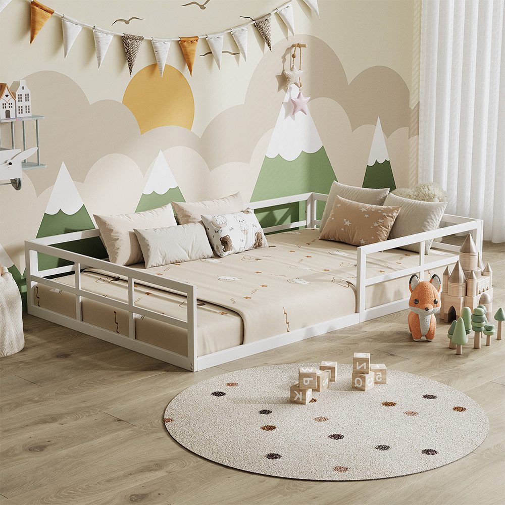 VitaliSpa® Kinderbett Minno, Weiß, 205 x 125 cm ohne Matratze (1-tlg)