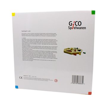 GICO Spielesammlung, GICO Ludo XL aus Holz. Gesellschaftsspiel für Jung und Alt 7957