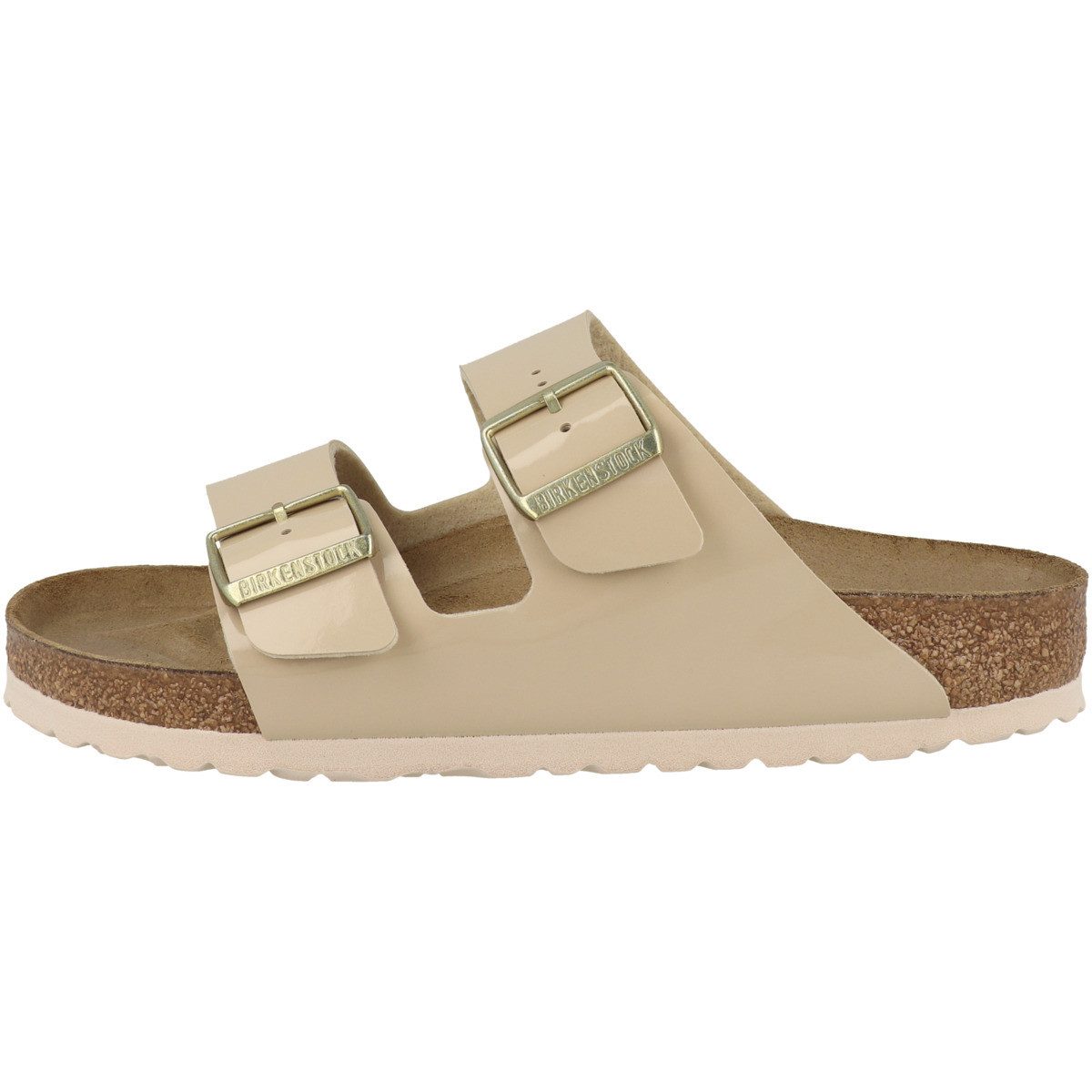 Birkenstock Arizona Birko-Flor Patent normal Damen Sandale Sandaletten, Sommerschuhe, Badeschuhe, Riemchen, Schlappen