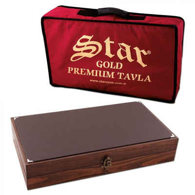 STAR OYUN Spiel, Gesellschaftsspiel Backgammon Star Premium Gold Tavla