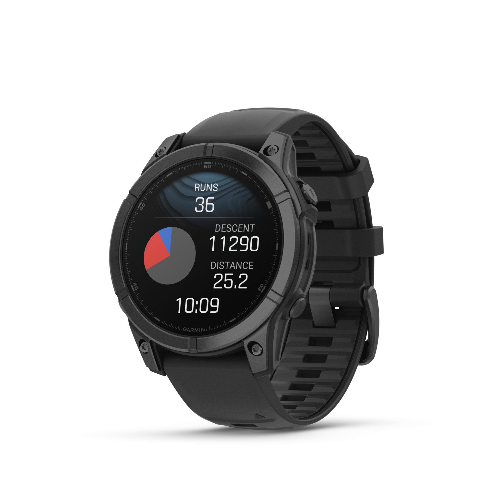 Garmin Fenix E - 47mm Smartwatch (3,3 cm/1,3 Zoll, Garmin) grau|schwarz