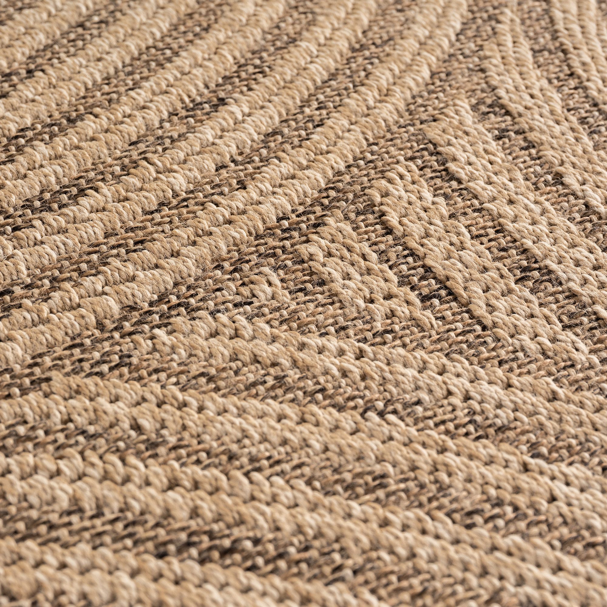 Teppium Teppich Natürlicher Jute-Optik Outdoor-Stil, Rechteckig, Höhe: 5 mm, Indoor Outdoor Teppich Wetterfest 3D Optik Wohnzimmer Küchen Terrasse – Bild 5 von 5