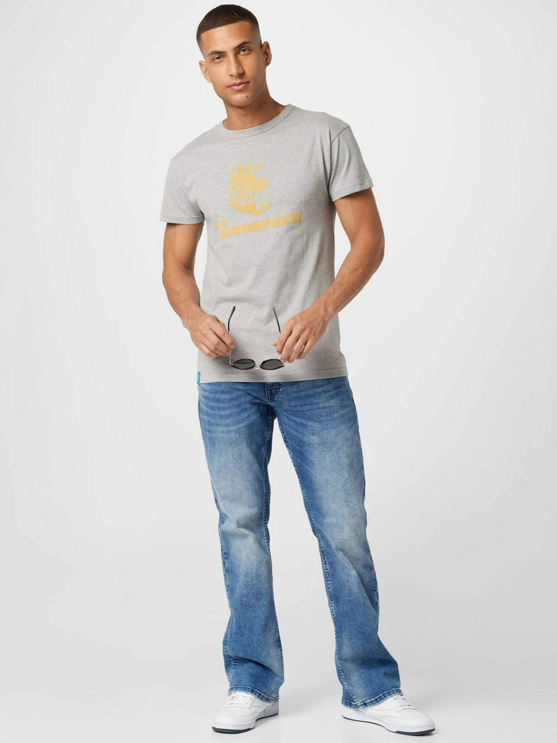 Derbe T-Shirt (1-tlg) Grey Melange