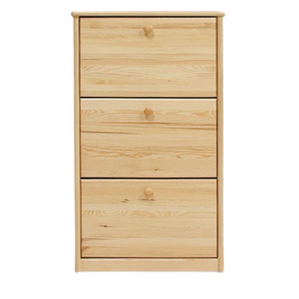 Xlmoebel Schuhschrank Vollholz Schuhkommode mit Fächern und Schubladen für den Flur (1-St., Schuhschrank) Hergestellt in Europa