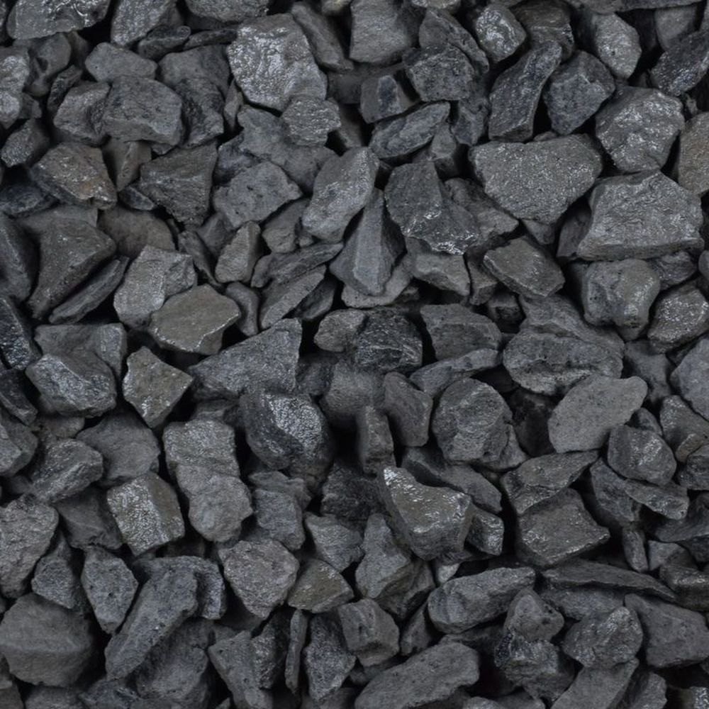 GarPet Zierkies Kieselsteine Garten 25kg Zierkies Basalt Anthrazit Aquarium Splitt