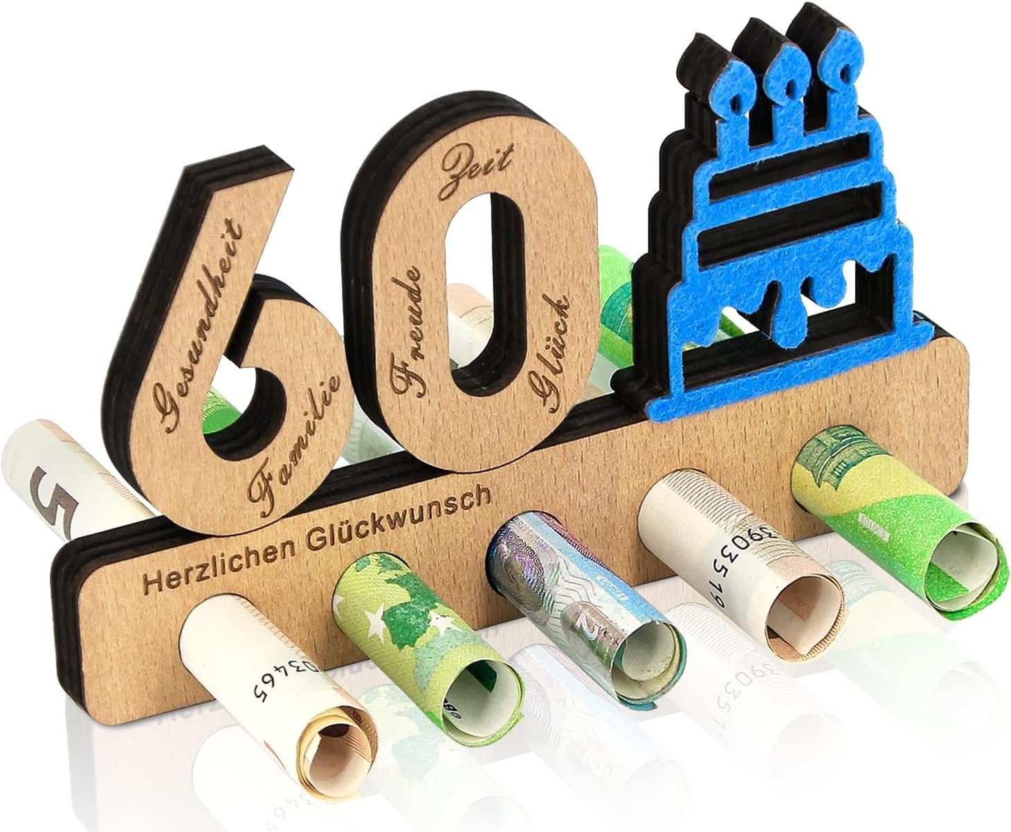 Coonoor Deko-Buchstaben Geburtstag Geldgeschenk Holz Geschenk zum Schild Gästebuch, Hochzeitsdekoration