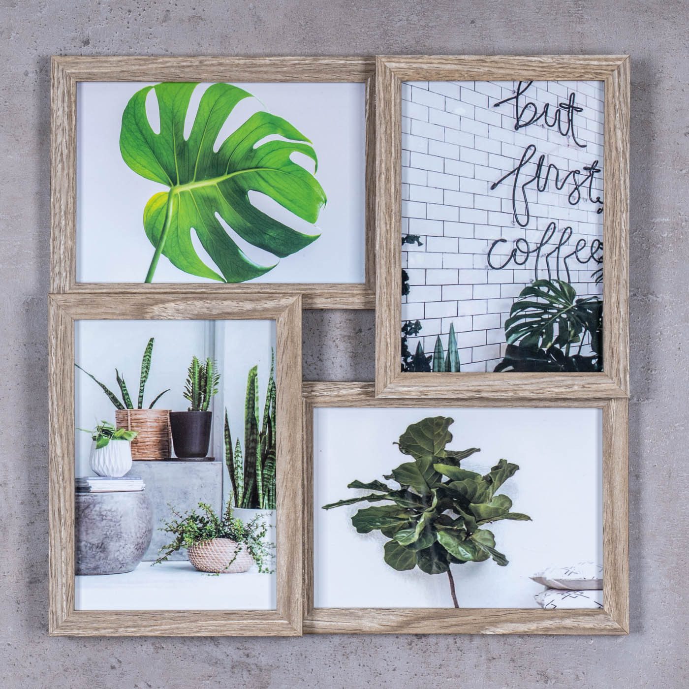 Levandeo® Bilderrahmen Collage, levandeo Bilderrahmen Collage 34x34cm 4 Fot günstig online kaufen