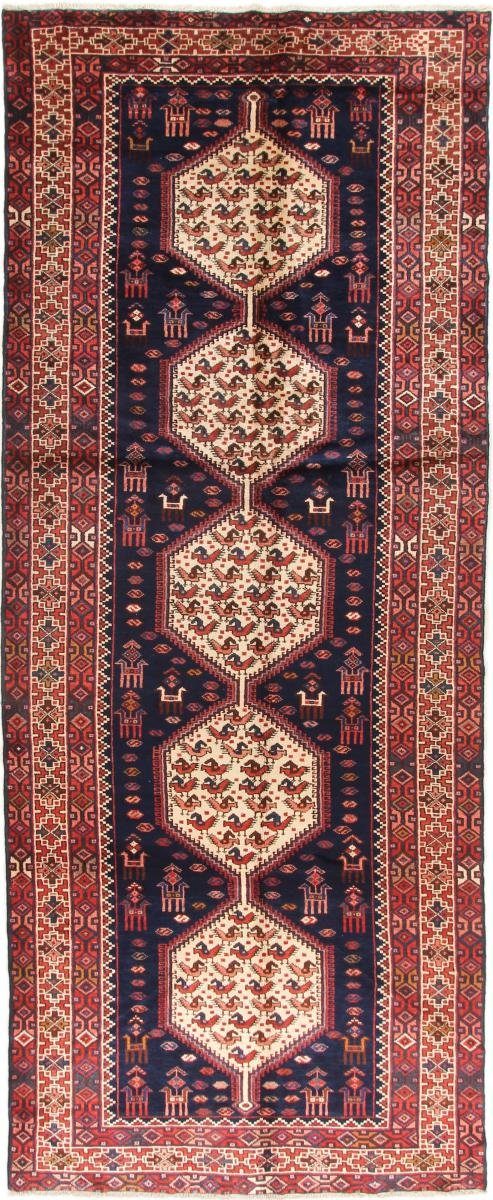 Orientteppich Shahsavan 150x374 Perserteppich, mm / rechteckig, Orientteppich Nain Trading, Handgeknüpfter Höhe: 12