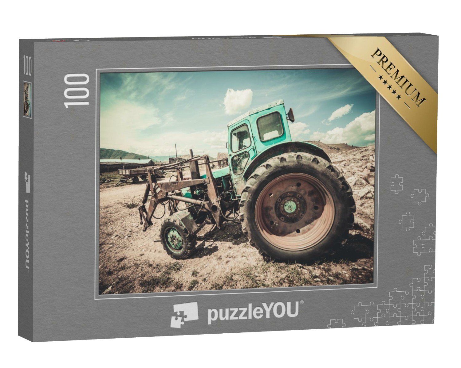 puzzleYOU Puzzle Alter Traktor, 100 Puzzleteile, puzzleYOU-Kollektionen Landwirtschaft