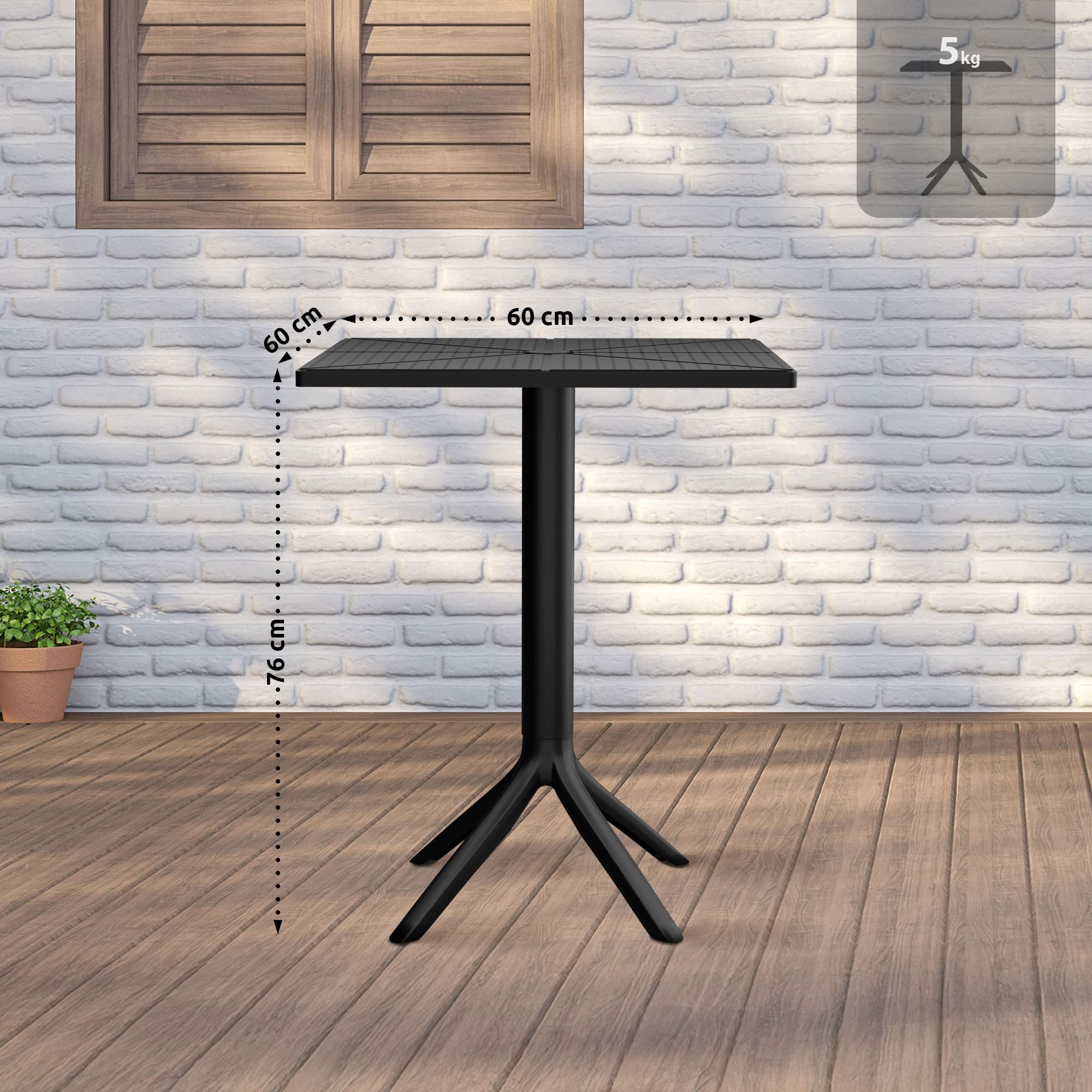 TPFLiving Beistelltisch Lovano (Pflegeleicht und langlebig, Wetterfeste, UV günstig online kaufen