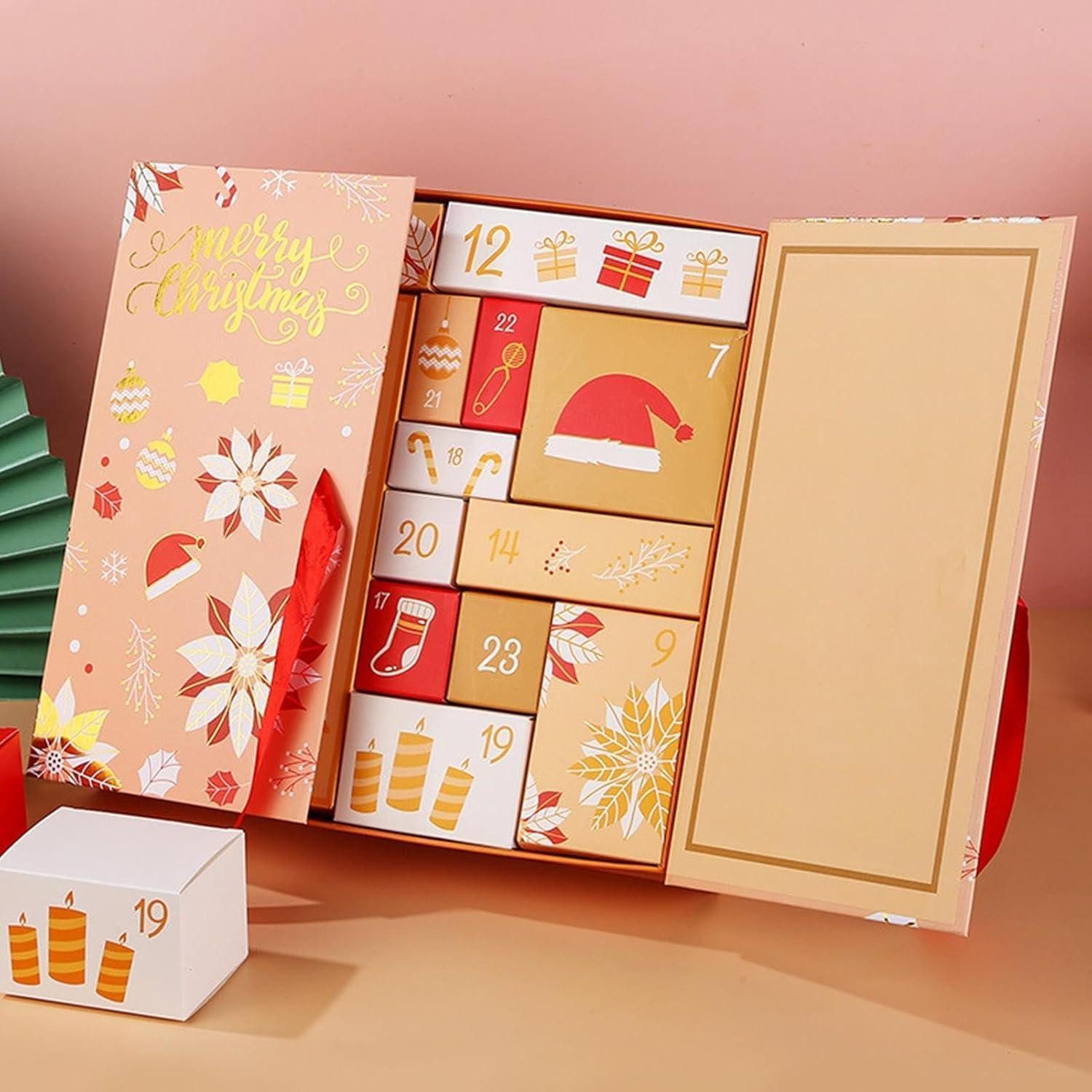 LuxusKollektion befüllbarer Adventskalender Adventskalender Boxen 25 Stk Rosa DIY 2026