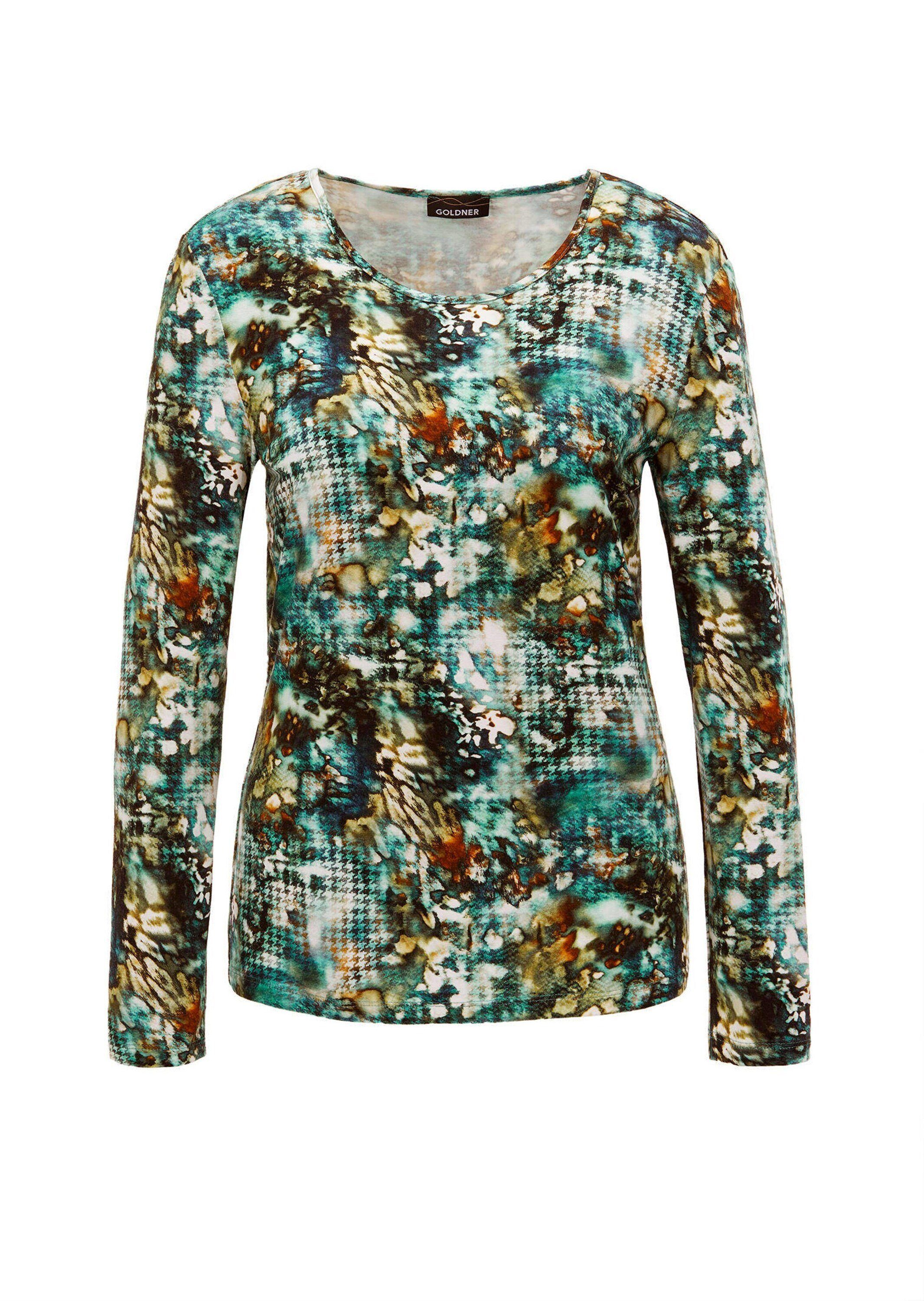 Print-Shirt Langarmshirt mit Druck