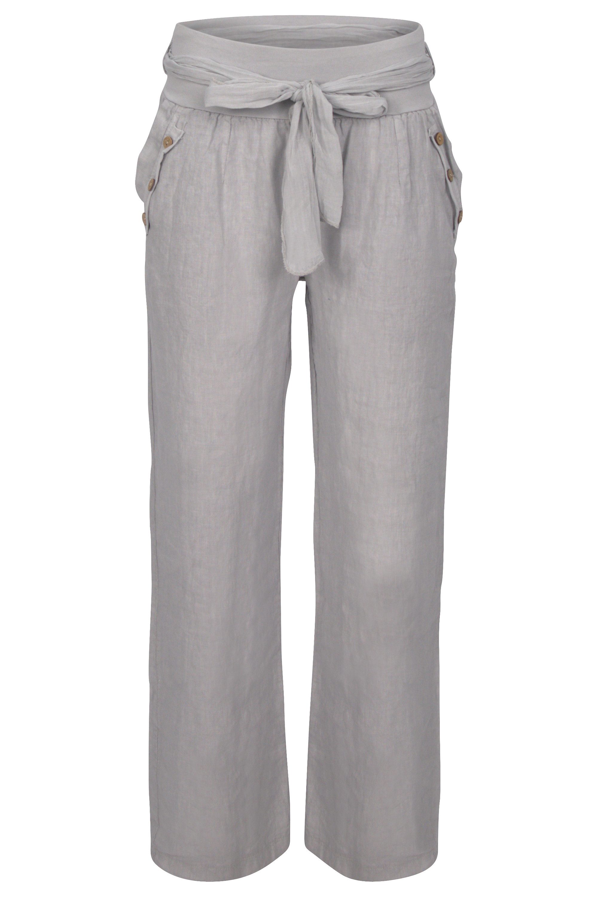 malito more than fashion Leinenhose malito Damen Hose aus Leinen, Stoffhose günstig online kaufen