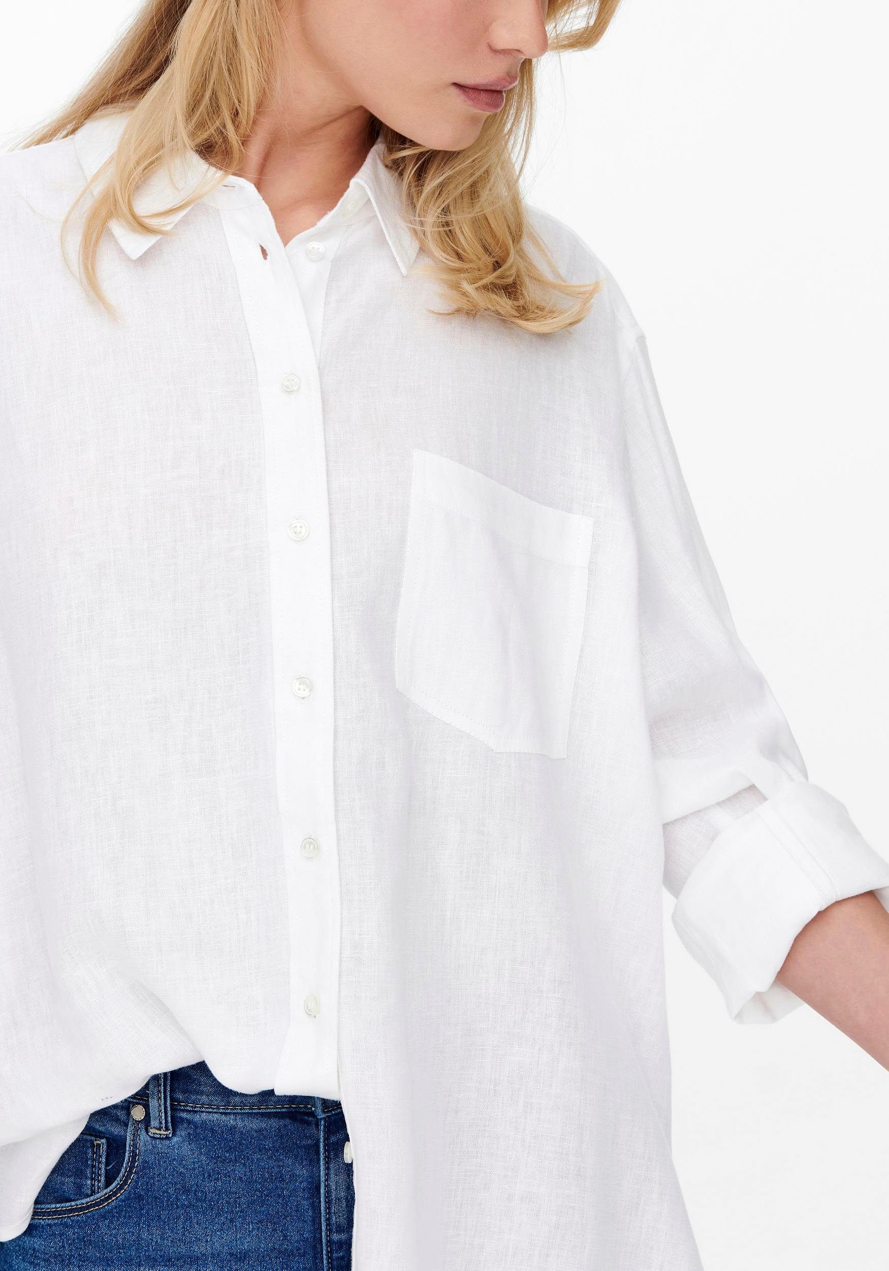 ONLY Longbluse ONLTOKYO L/S LINEN BLEND SHIRT mit Leinen