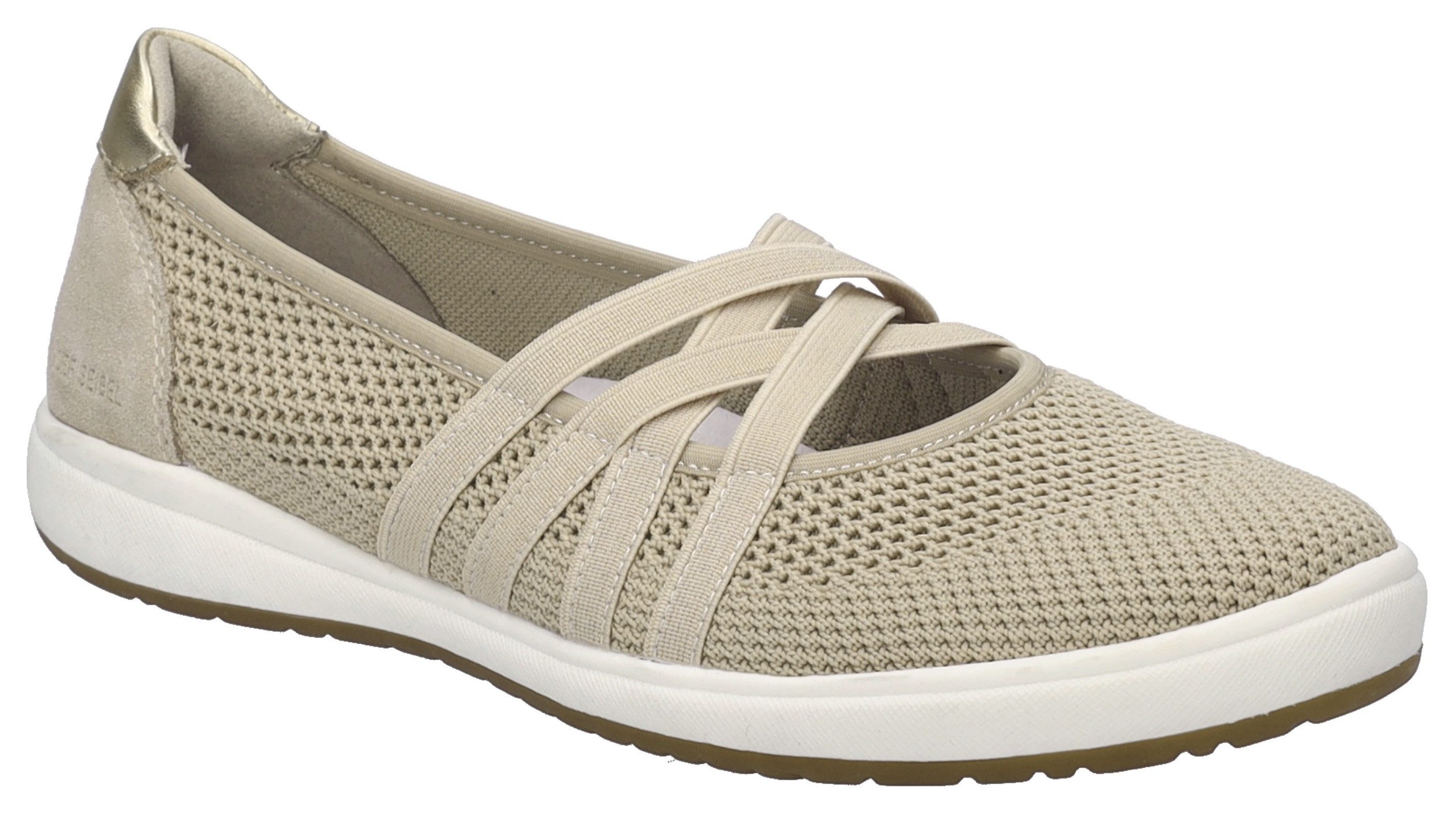 Josef Seibel Caren 67 Riemchenballerina Slipper, Sneaker, Schlupfschuh mit Leder Einsatz an der Ferse
