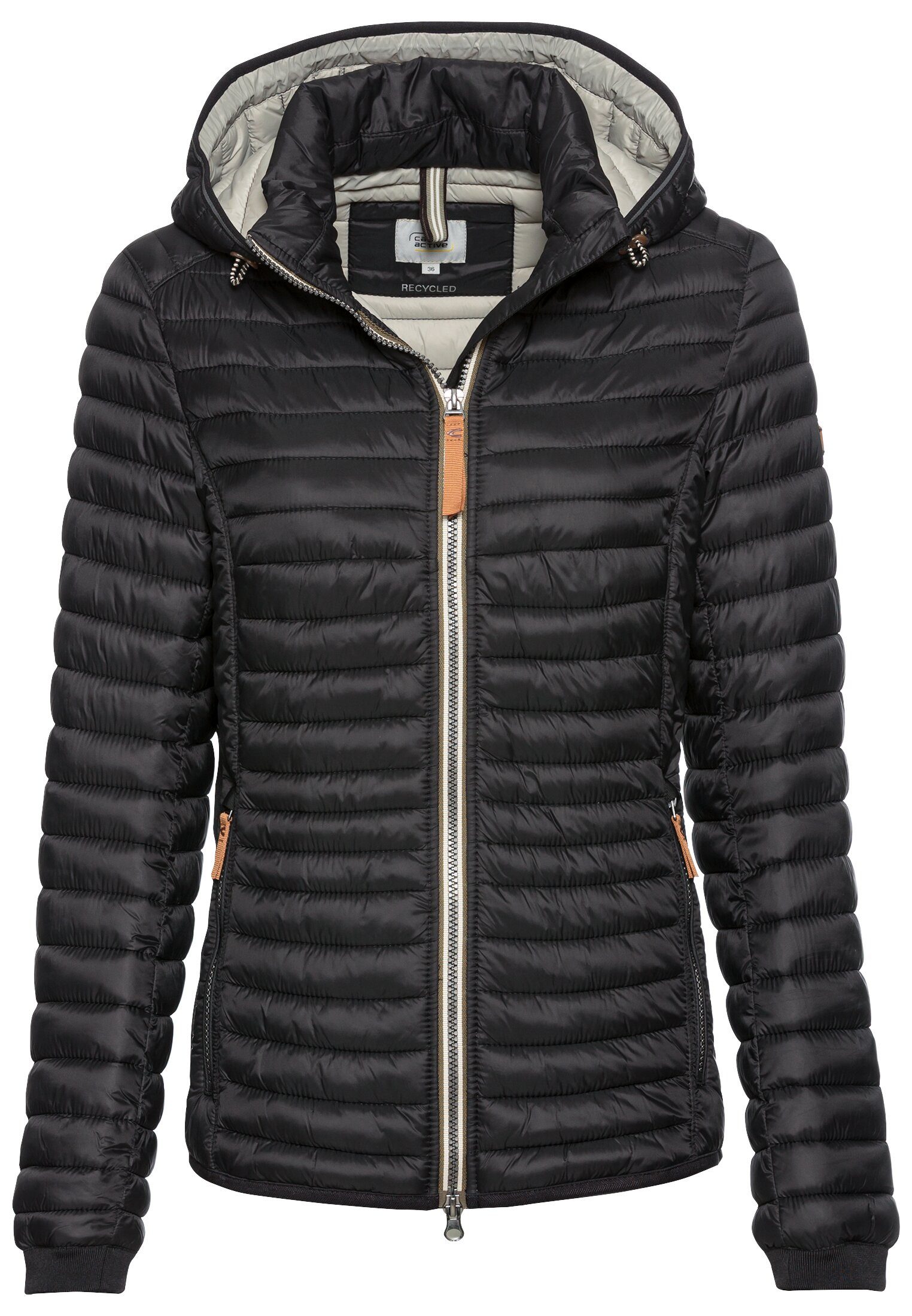 Steppjacke aus recyceltem Polyamid Langarm