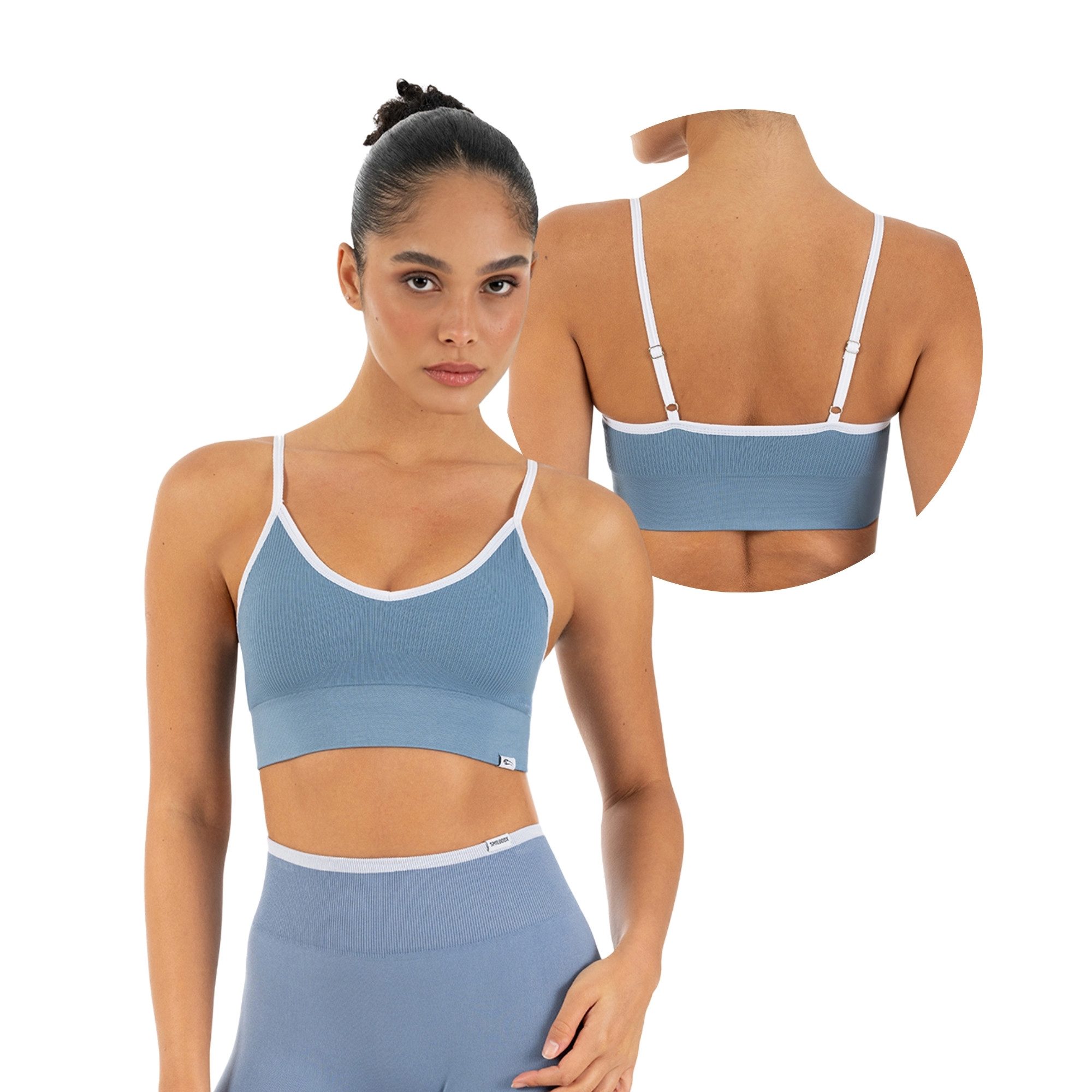 Sport-BH Yari, Fitness- BH Damen, Shaped Fit, Bra mit Rippstruktur, Gym