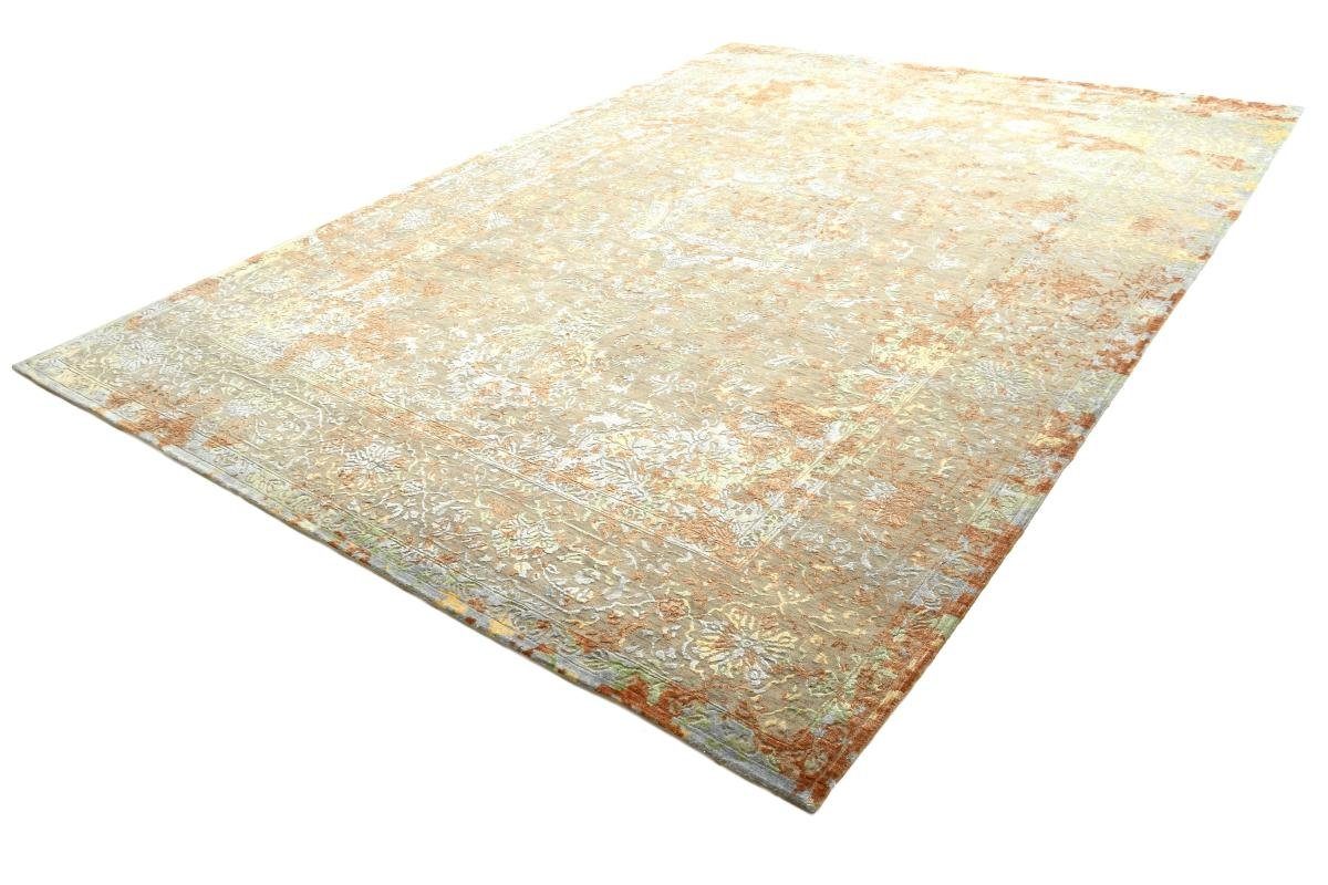 Nain / Sadraa mm Trading, Moderner 10 rechteckig, Orientteppich Designteppich, 257x356 Höhe: Handgeknüpfter Orientteppich