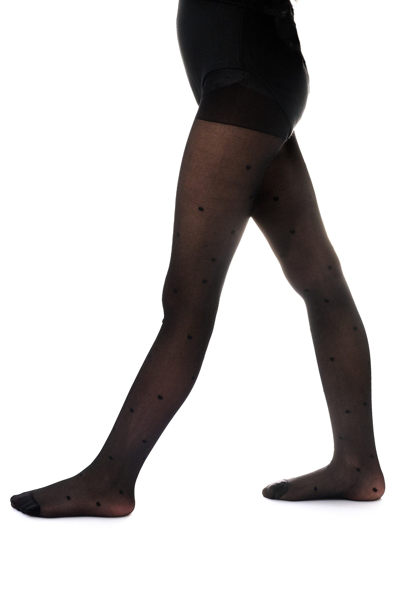 Aurellie Strumpfhose Kinderstrumpfhose mit Punktmuster 20 DEN
