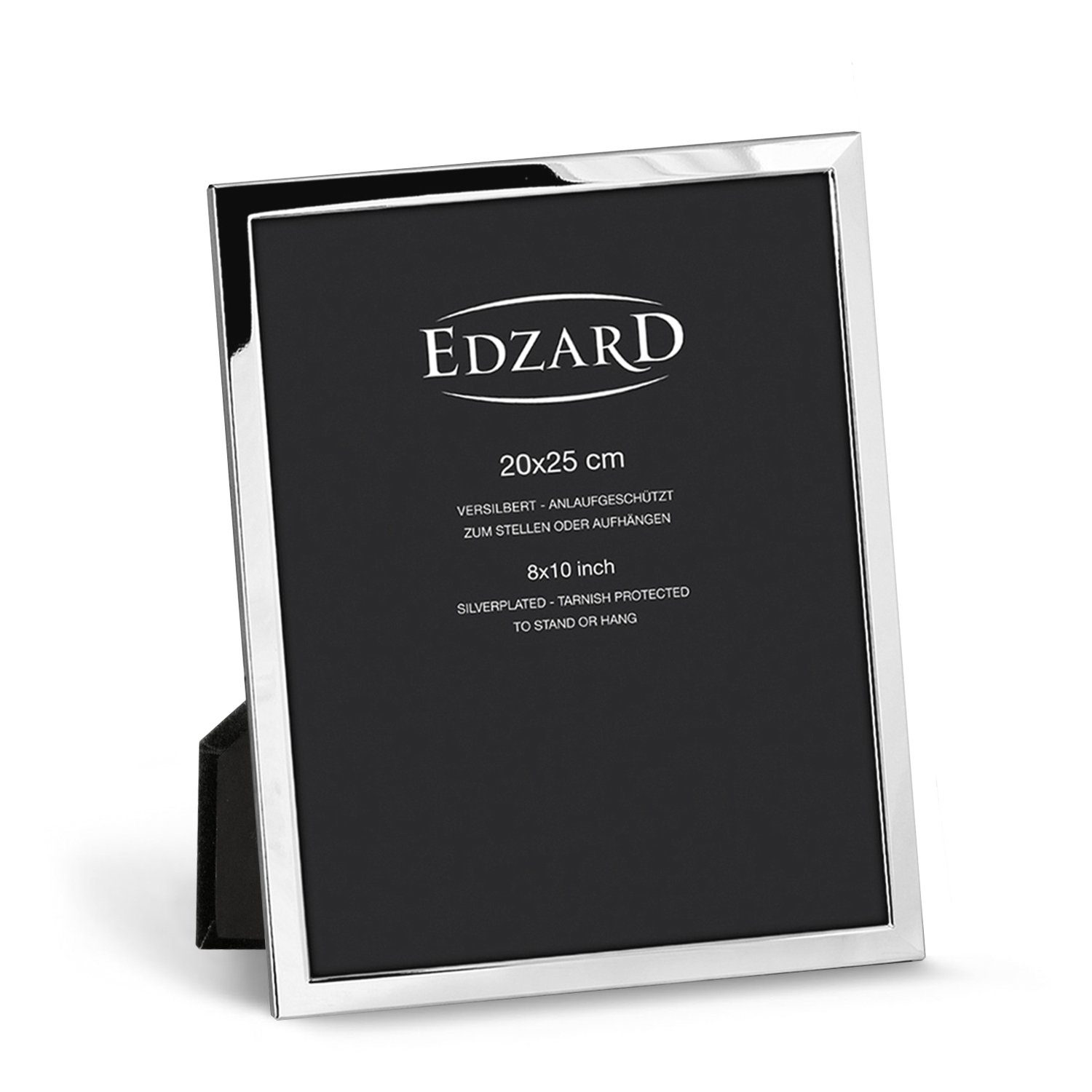 EDZARD Bilderrahmen Bergamo, versilbert und anlaufgeschützt, für 20x25 cm Foto