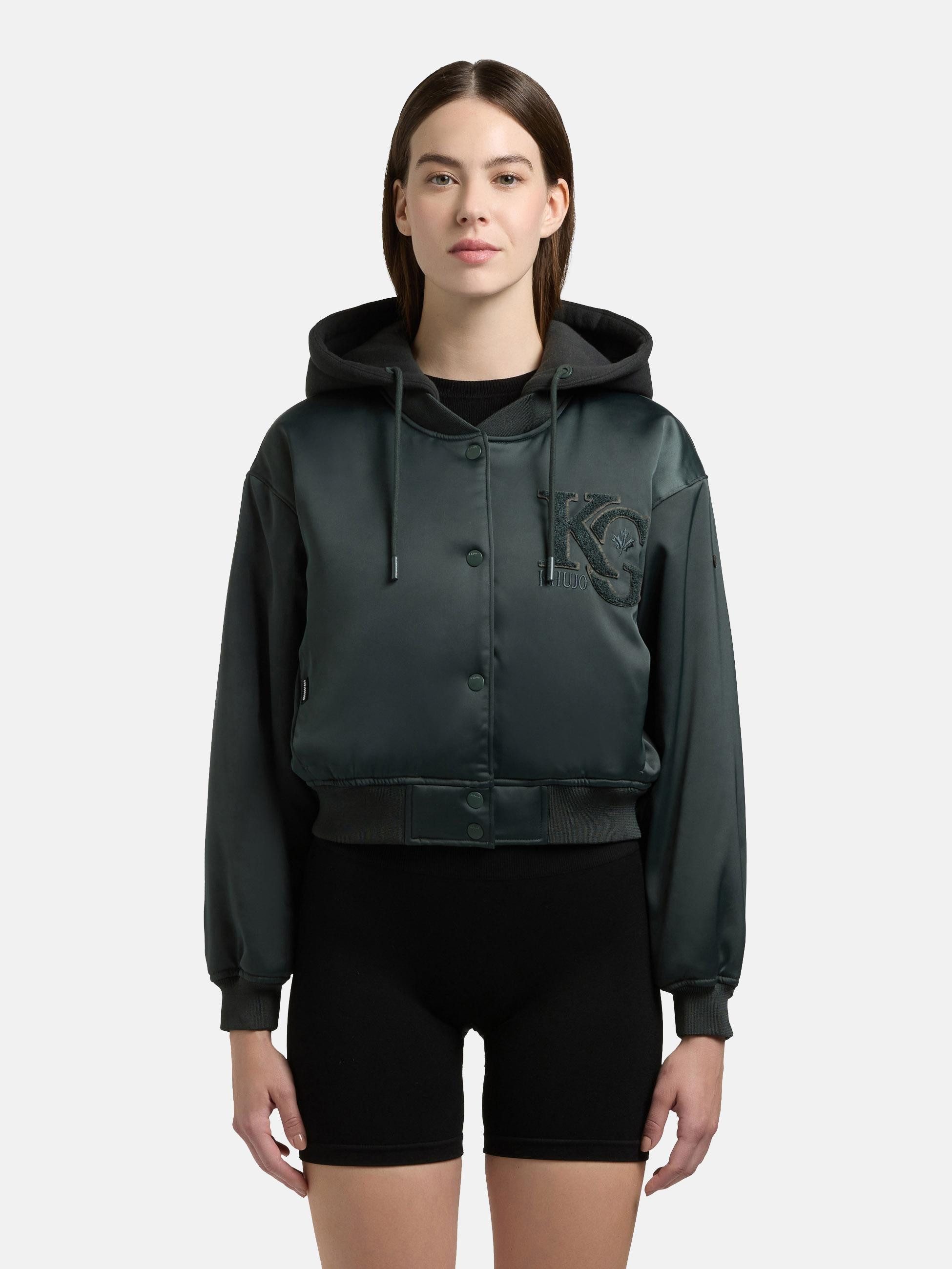 khujo Collegejacke Chani Kurze Damen Bomberjacke mit Kapuze
