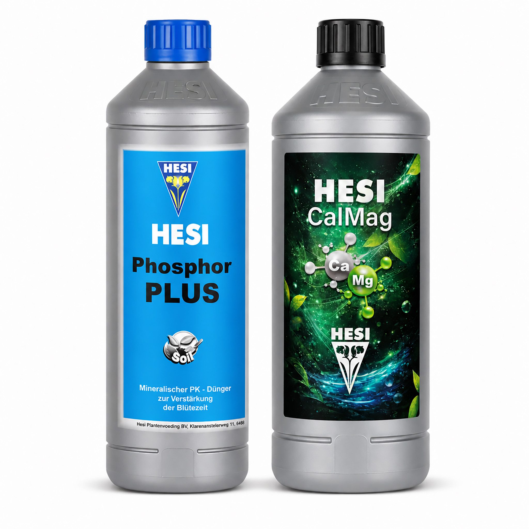 HESI Spezialdünger 1 Liter HESI Phosphor Plus + 1 Liter HESI CalMag, Grow Dünger Kombi, Kombiangebot, Blütenpracht Blütenelixier Zellwandstärkung