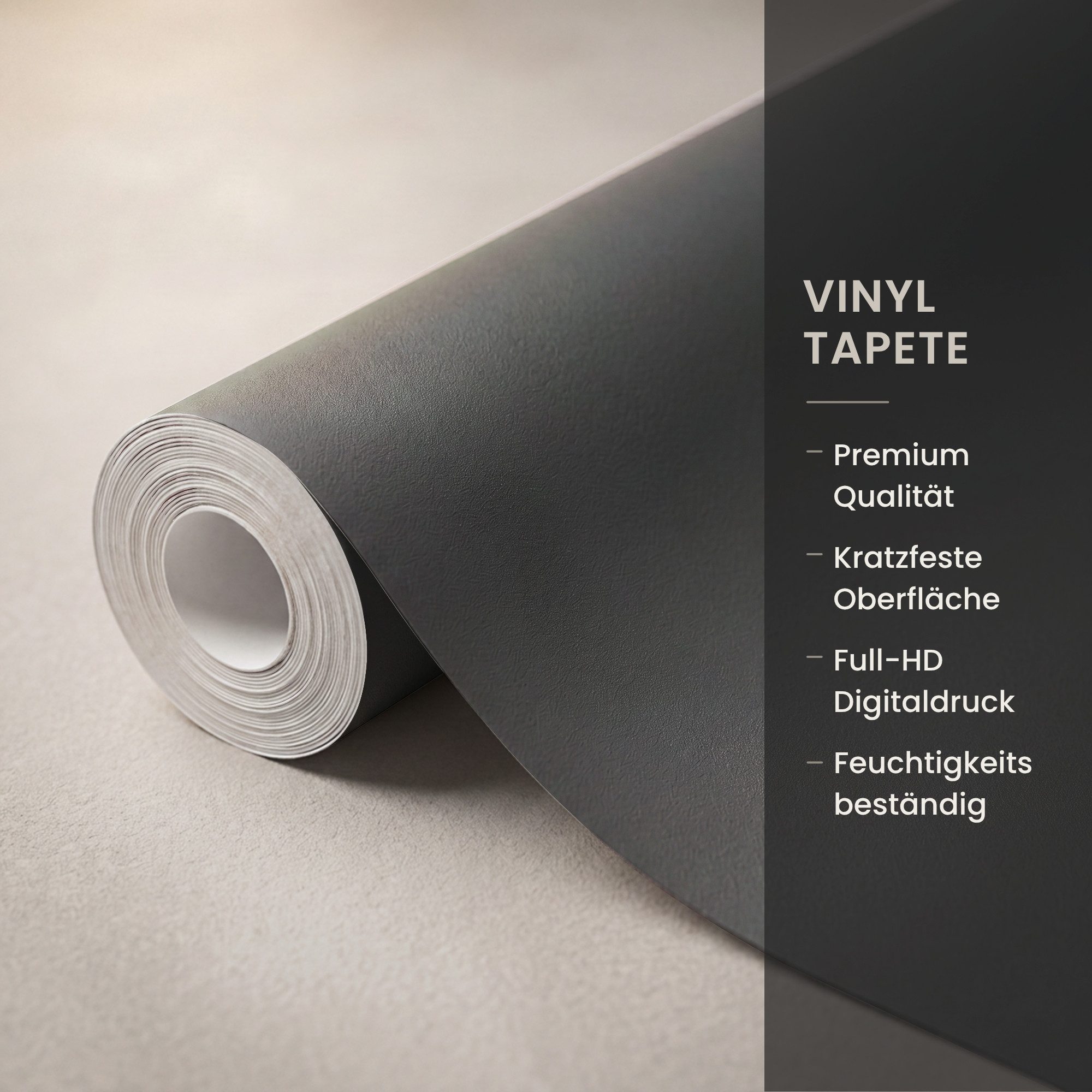 OnlyWow Fototapete Frau - Beige - Hut, Matt, bedruckt, Wandtapete, Schlafzimmer, Vinyl Tapete 280x220cm