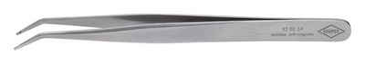 Knipex Pinzette, Bestückungspinzette abgew 120 mm 0,6 mm rostfrei SMD