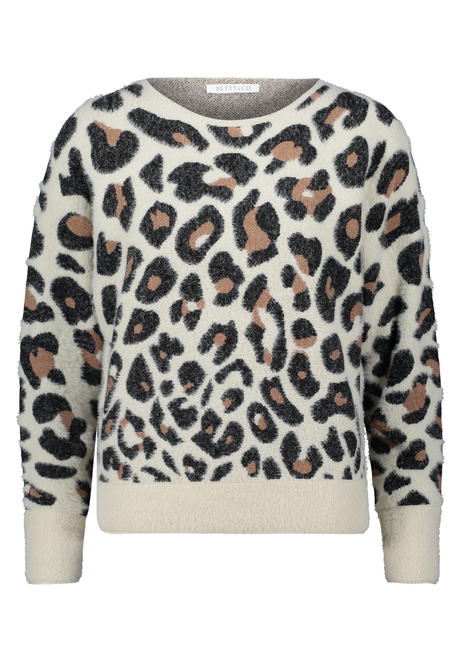 Betty&Co Strickpullover Damen Strickpullover mit U-Boot-Ausschnitt günstig online kaufen