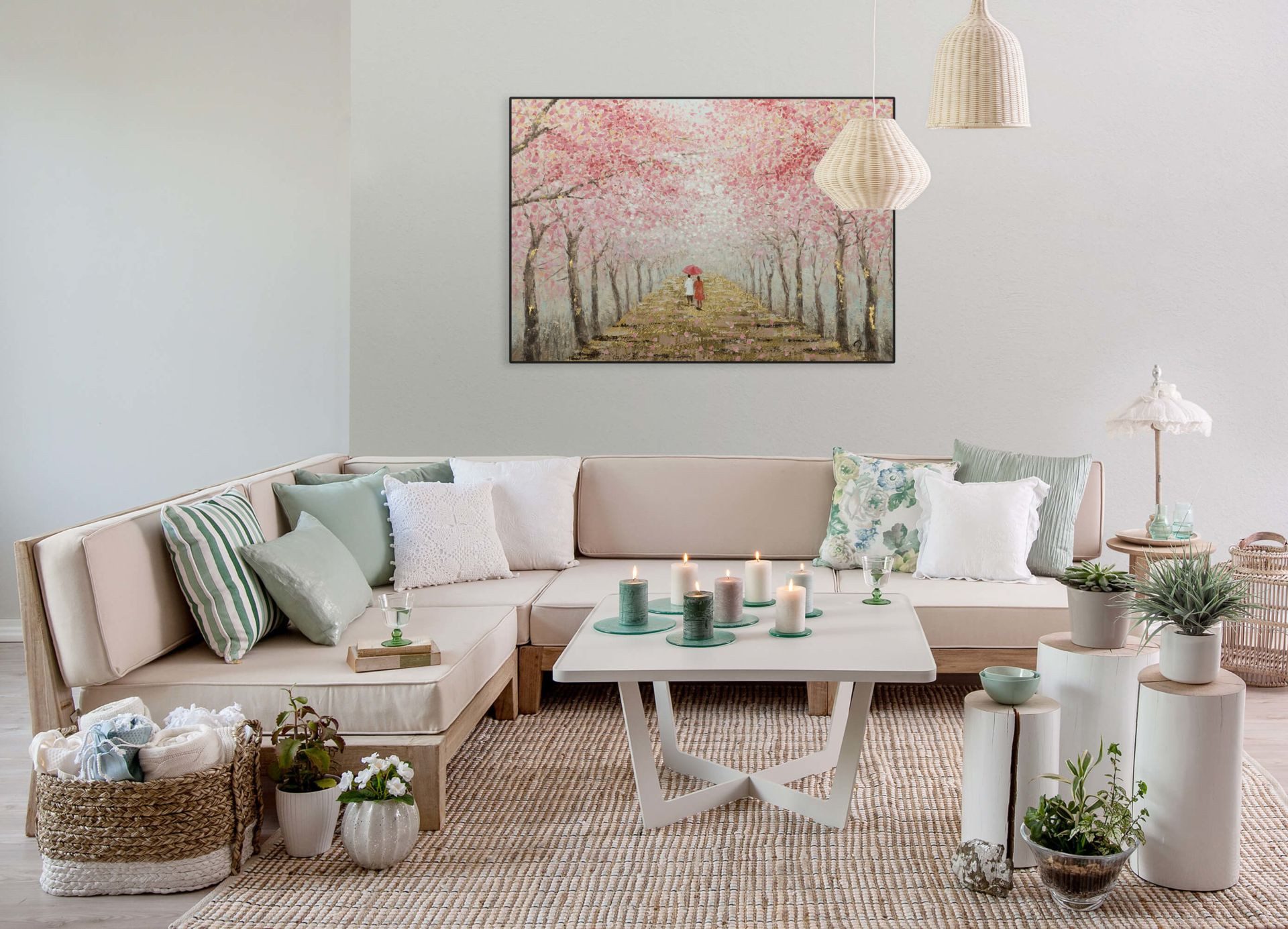 KUNSTLOFT Gemälde Das schönste Gefühl 100x70 cm, Leinwandbild 100% HANDGEMALT Wandbild Wohnzimmer