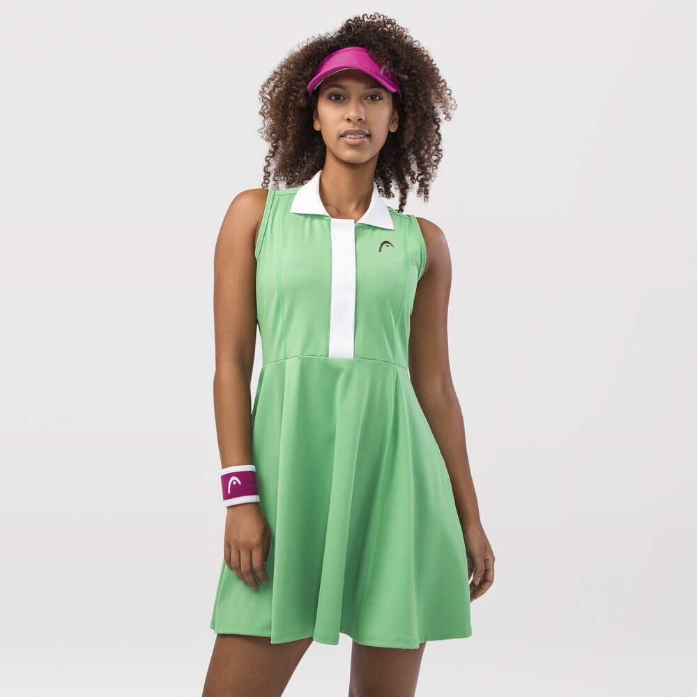 Head Tenniskleid Performance Dress (separate Innenhose) 2024 grün Damen