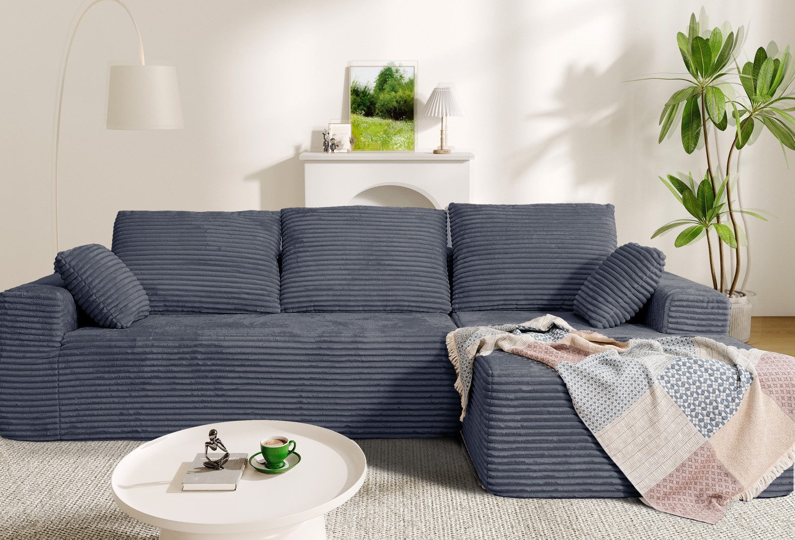 Patbrela Ecksofa Rechtes Ecksofa, L-förmiges Vierersofa günstig online kaufen