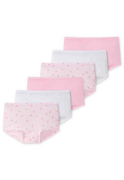 Schiesser Panty 6er Pack Kids Girls 95/5 Organic Cotton (Spar-Set, 6-St) Short Slip - Baumwolle -