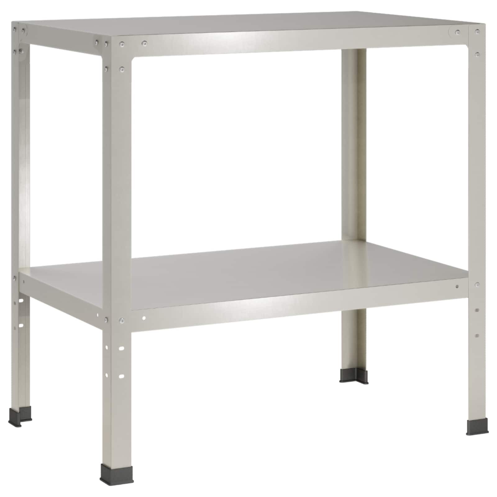 vidaXL Pflanztisch 80 x 50 x 80 cm Gartenregal Regal Pflanztisch 80x50x80 cm Edelstahl Si