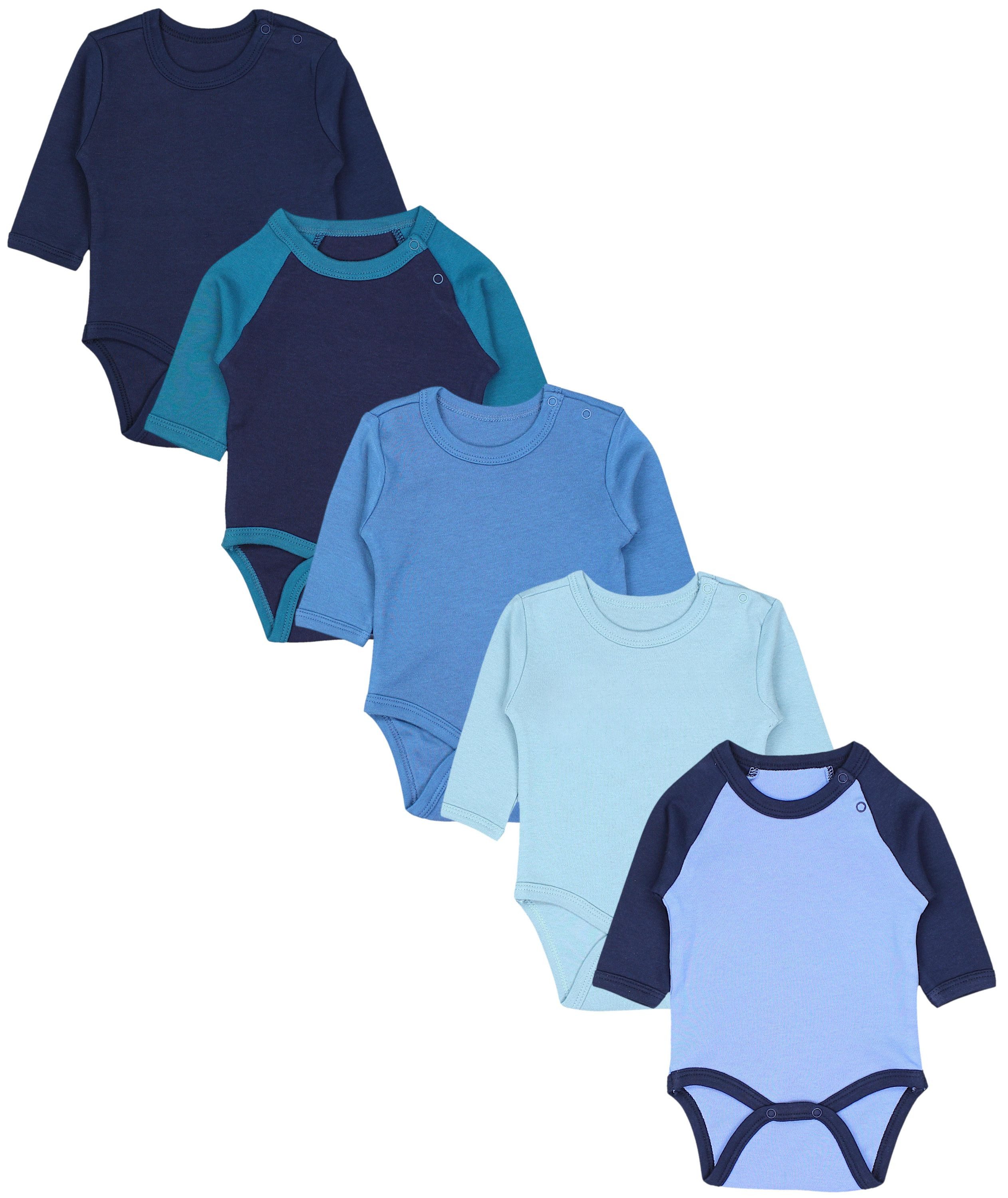 TupTam Langarmbody Baby Langarmbodys, bedruckt Unisex 5er-Pack