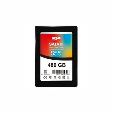 SILICON POWER Silicon power Festplatte Silicon Power S55 25 SSD 480 GB 7 mm Sata III interne Gaming-SSD