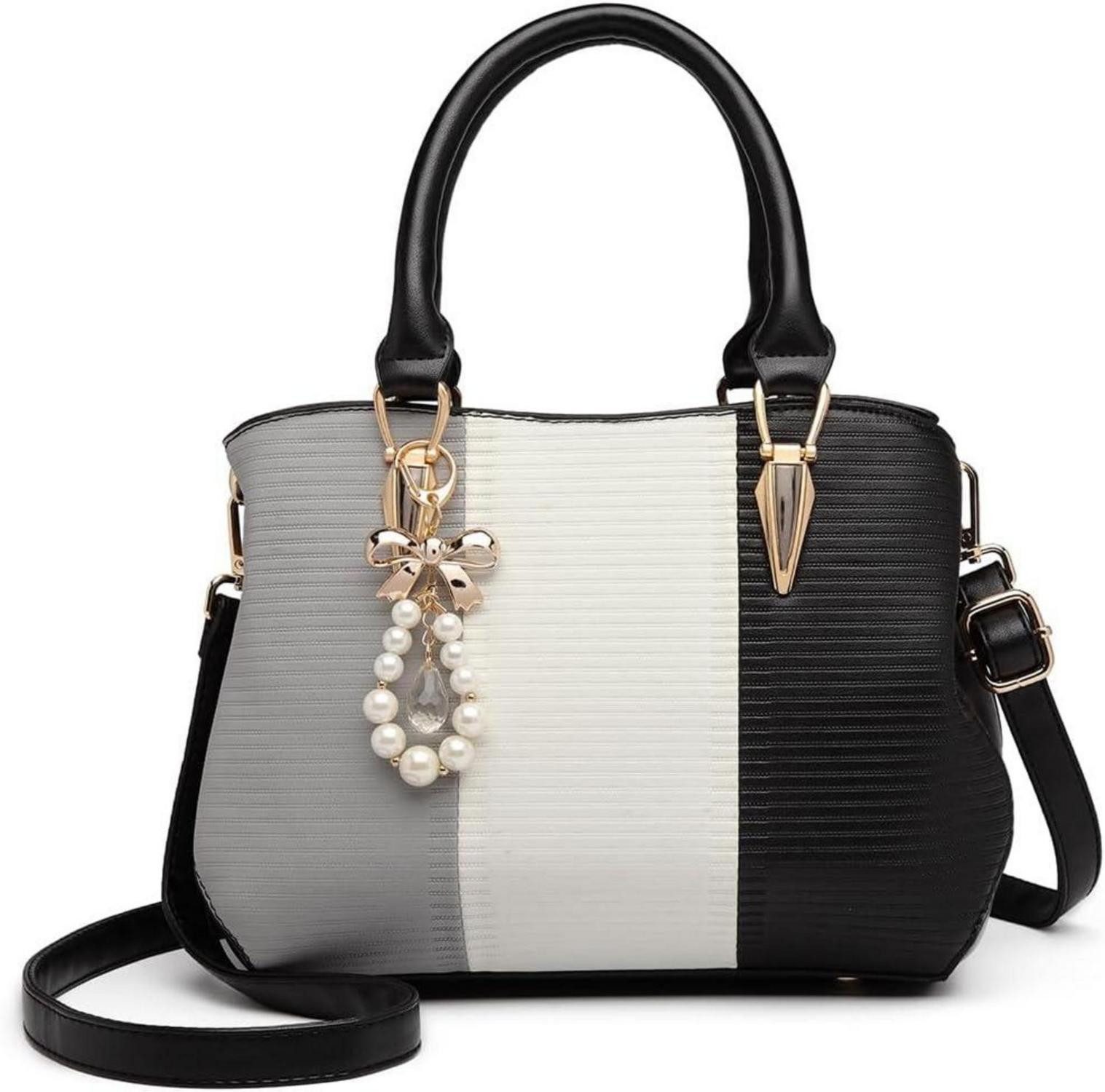 Henkeltasche Damen Handtasche Mittelgroß Multicolor Henkeltasche Elegant