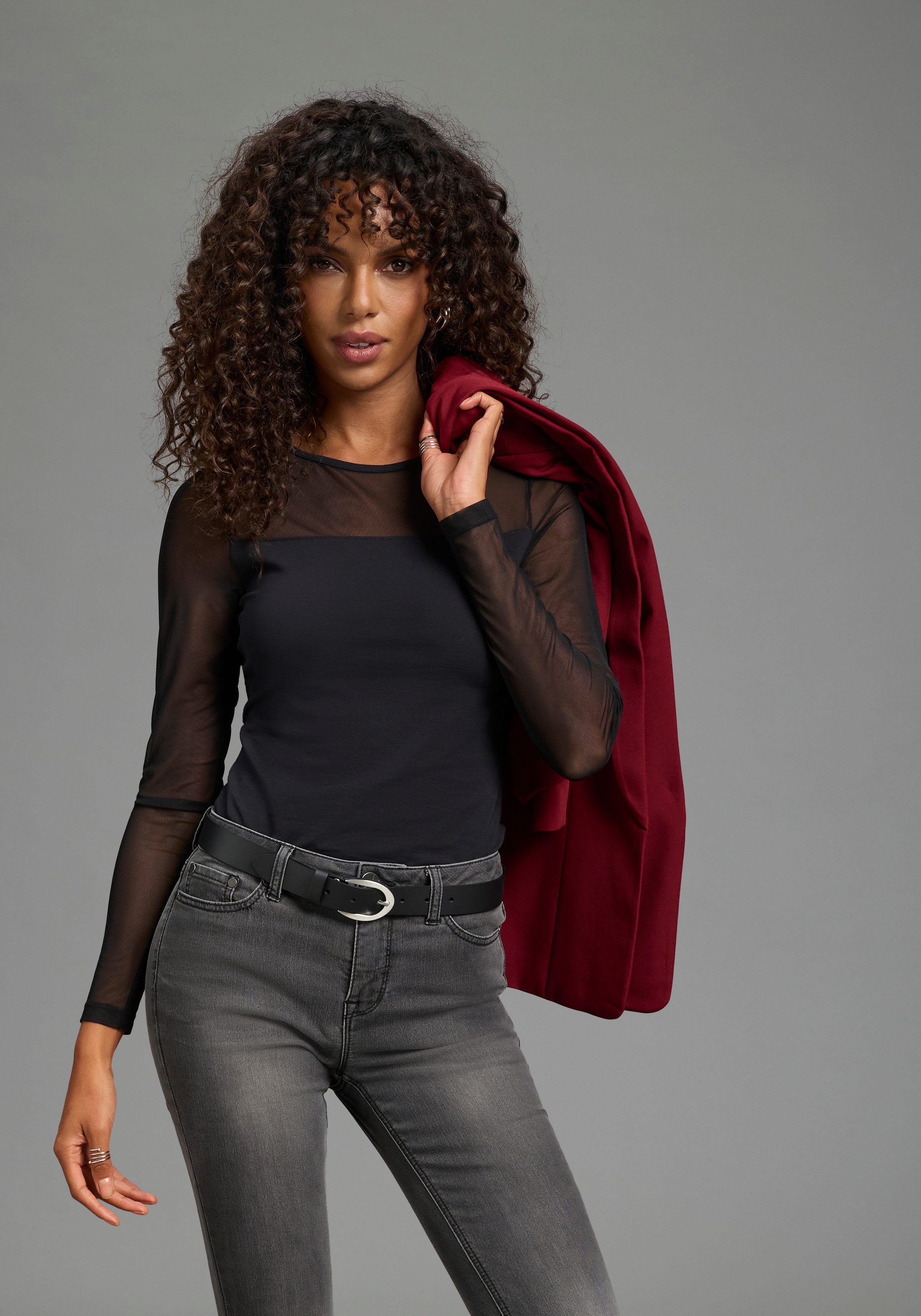 Laura Scott Body aus elastischer Baumwollmischung, mit Rundhalsausschnitt. € 19,99, (€ 19,99 pro 1 Stk).