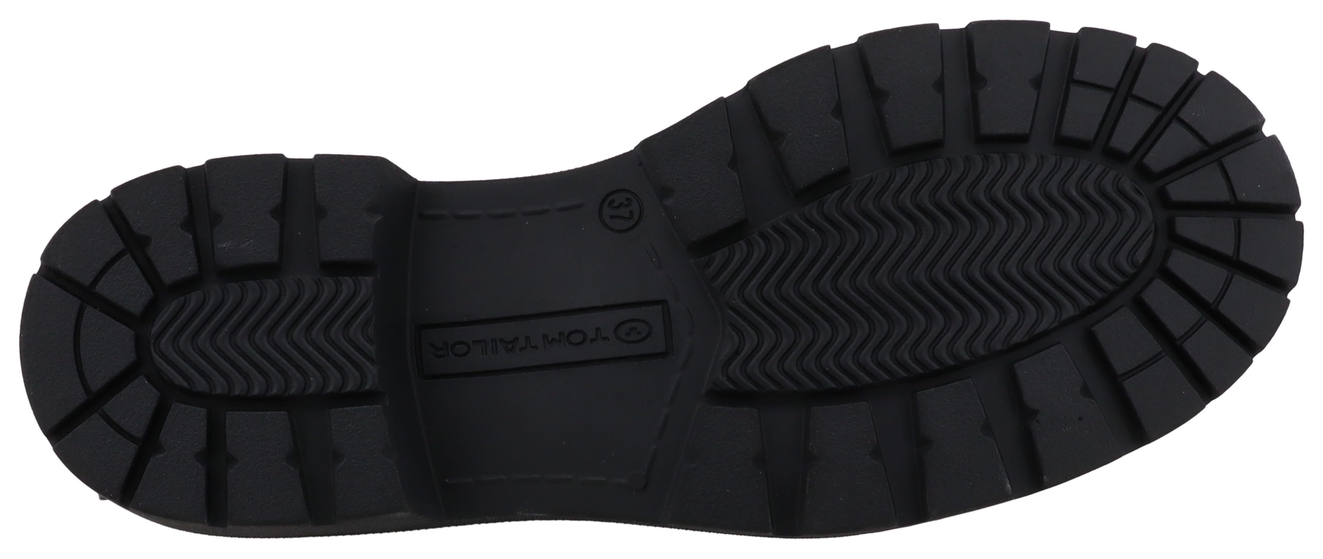 TOM TAILOR Schnürboots Workerboots, Hiking Boot mit Blockabsatz