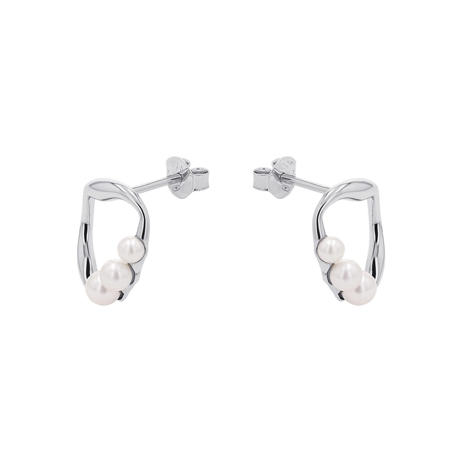 TOM TAILOR Paar Ohrstecker Schmuck Geschenk Silber 925, mit Süßwasserzuchtperle