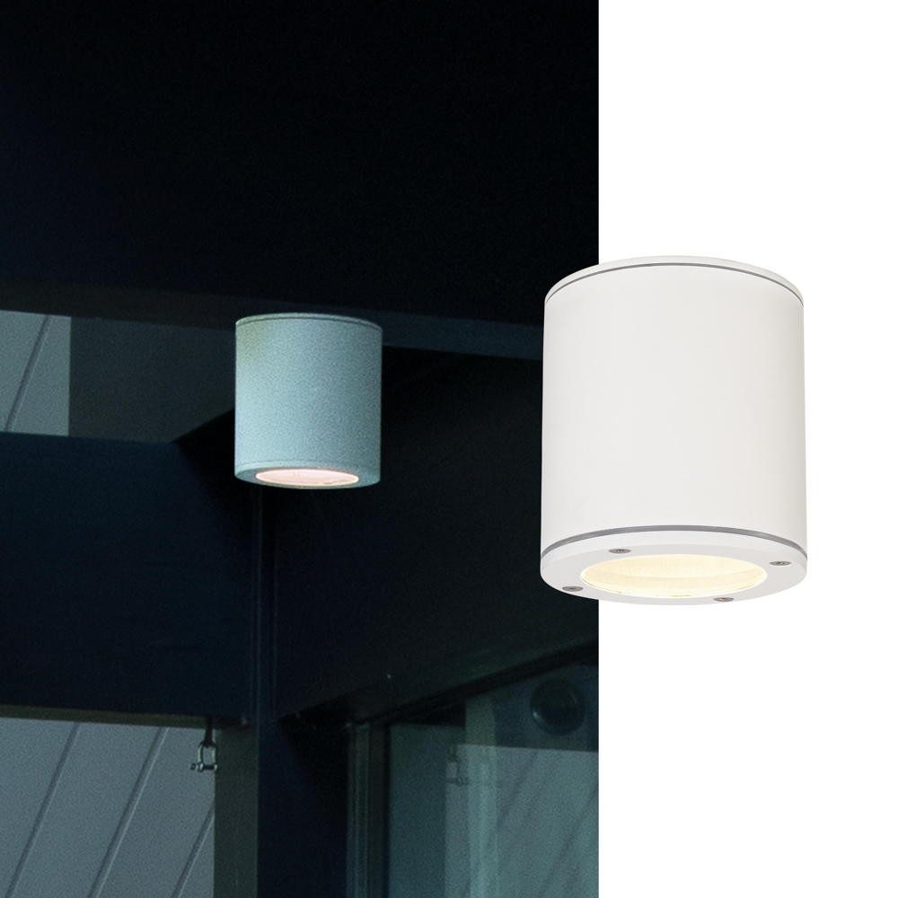 SLV Außen-Wandleuchte Aluminium Deckenaufbauleuchte Sitra, GX53