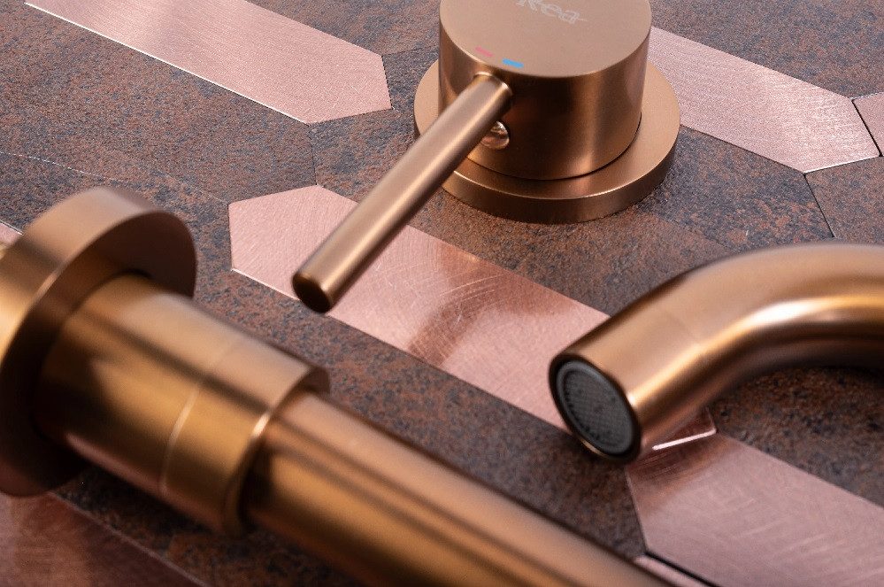 wohnwerk.idee Unterputzarmatur Waschbeckenarmatur Wasserhahn Gold Matt Schwarz Chrom Lungo
