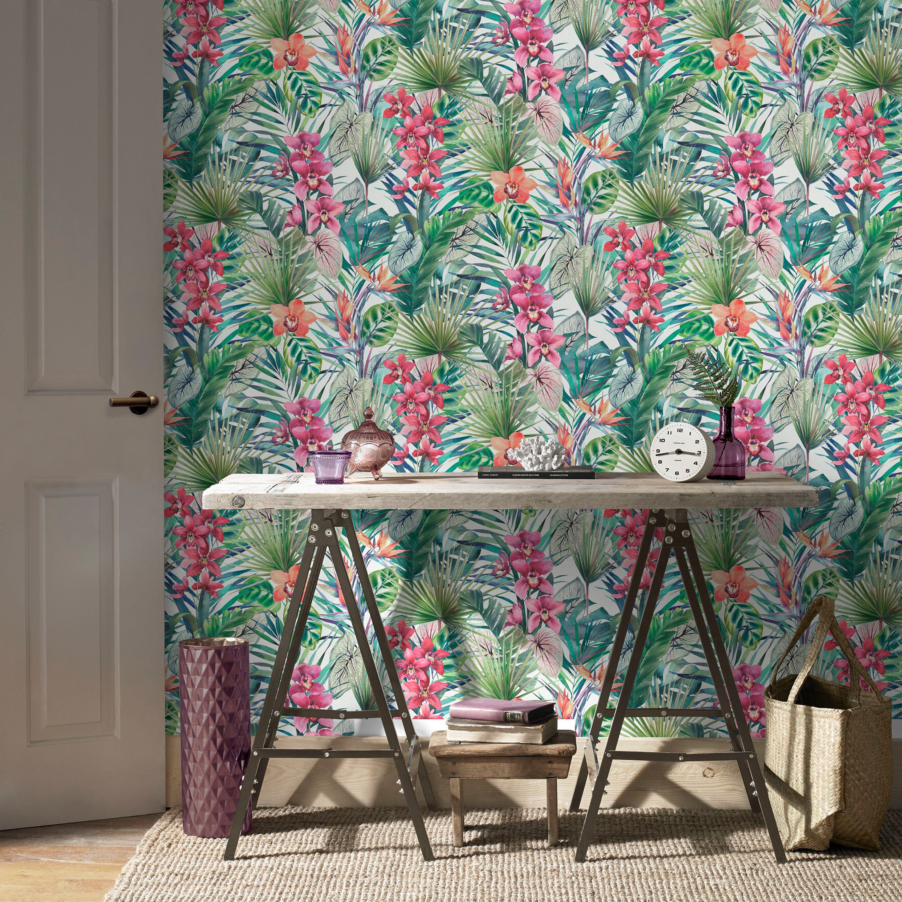 Superfresco Easy Vliestapete Superfresco Easy Tropische Blätter, aufgeschäu günstig online kaufen